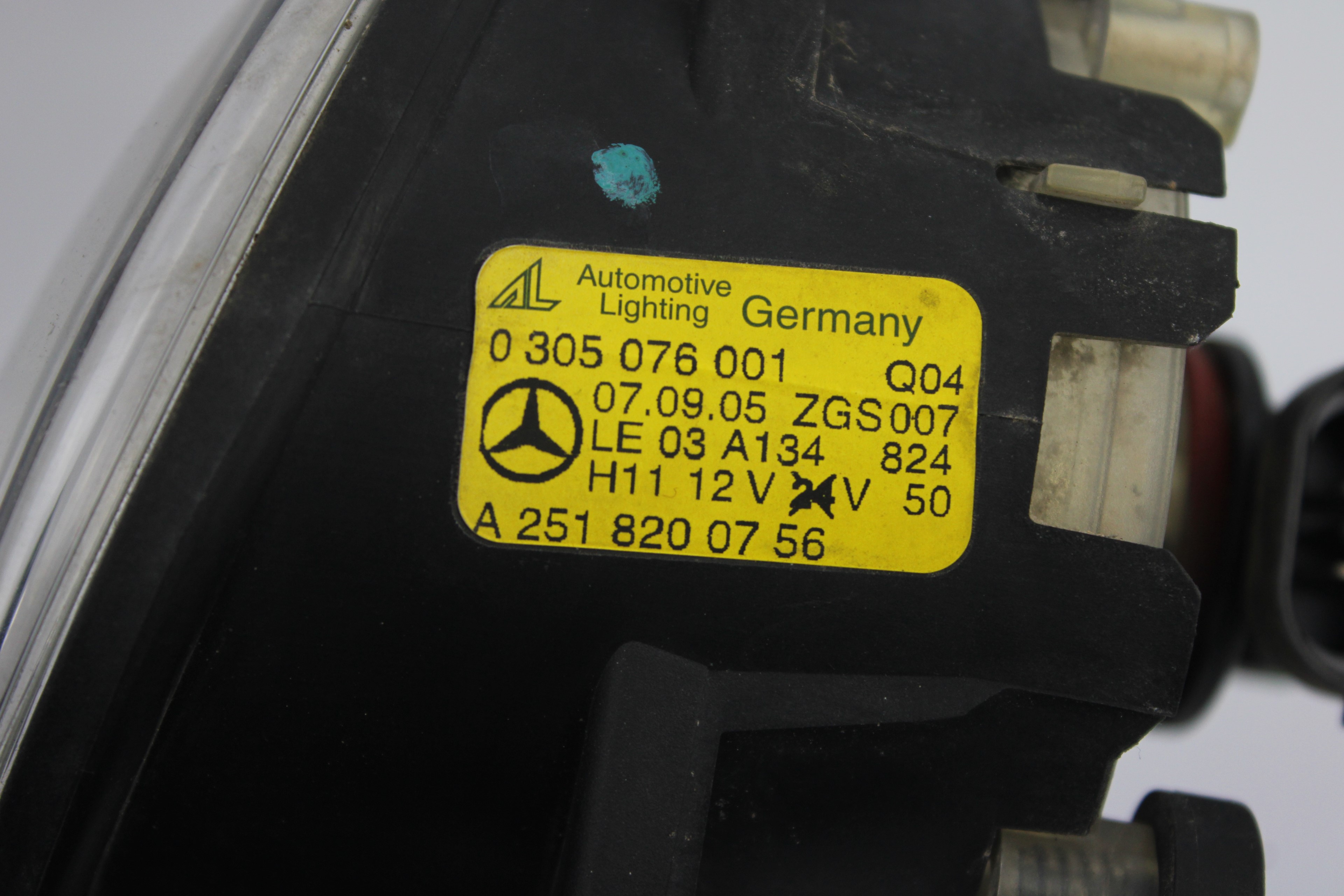 MERCEDES-BENZ M-Class W164 (2005-2011) Левая противотуманка переднего бампера A2518200756 19334049