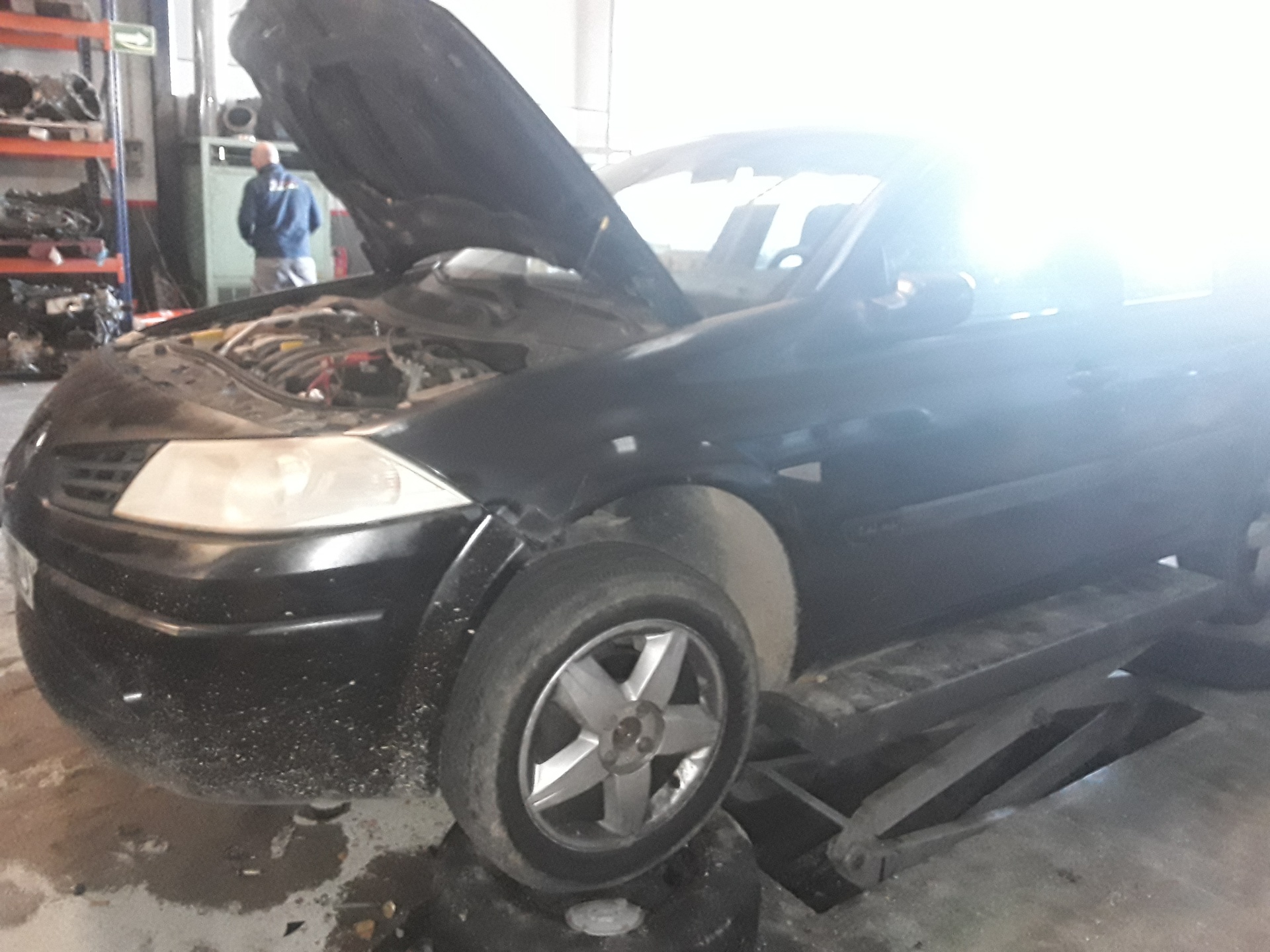 RENAULT Megane 2 generation (2002-2012) Priekinių dešinių durų langų pakėlimo mygtukai 156018090 22635923