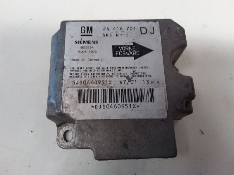 OPEL Vectra B (1995-1999) SRS Control Unit 24416701 19169764