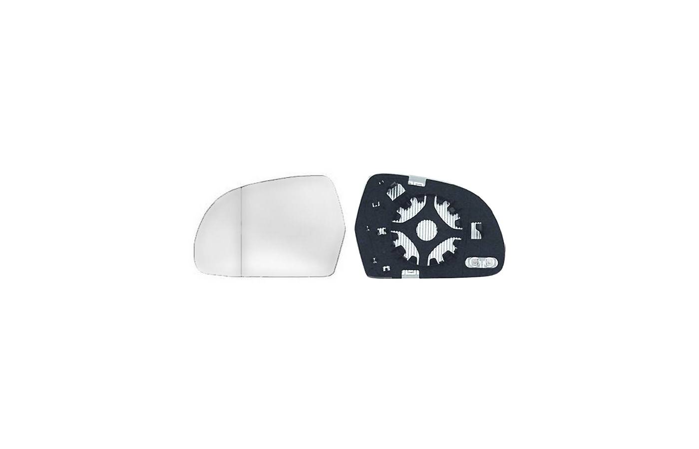 AUDI A3 8P (2003-2013) Front Right Door Mirror Glass 4F0857536AE, 4F0857536AF 23773908