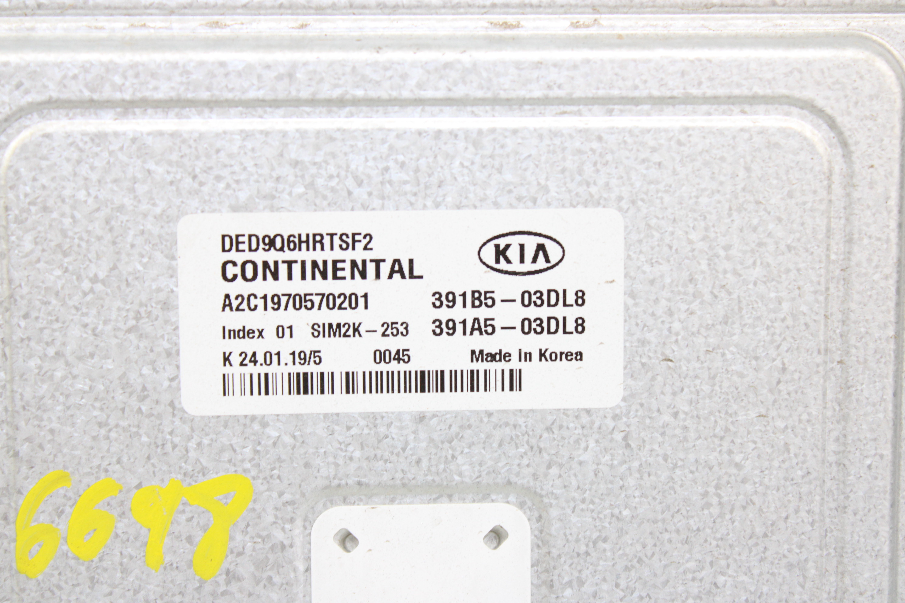 KIA Niro 1 generation  (2016-2022) Motorkontrollenhet ECU 391B503DL8 25266969