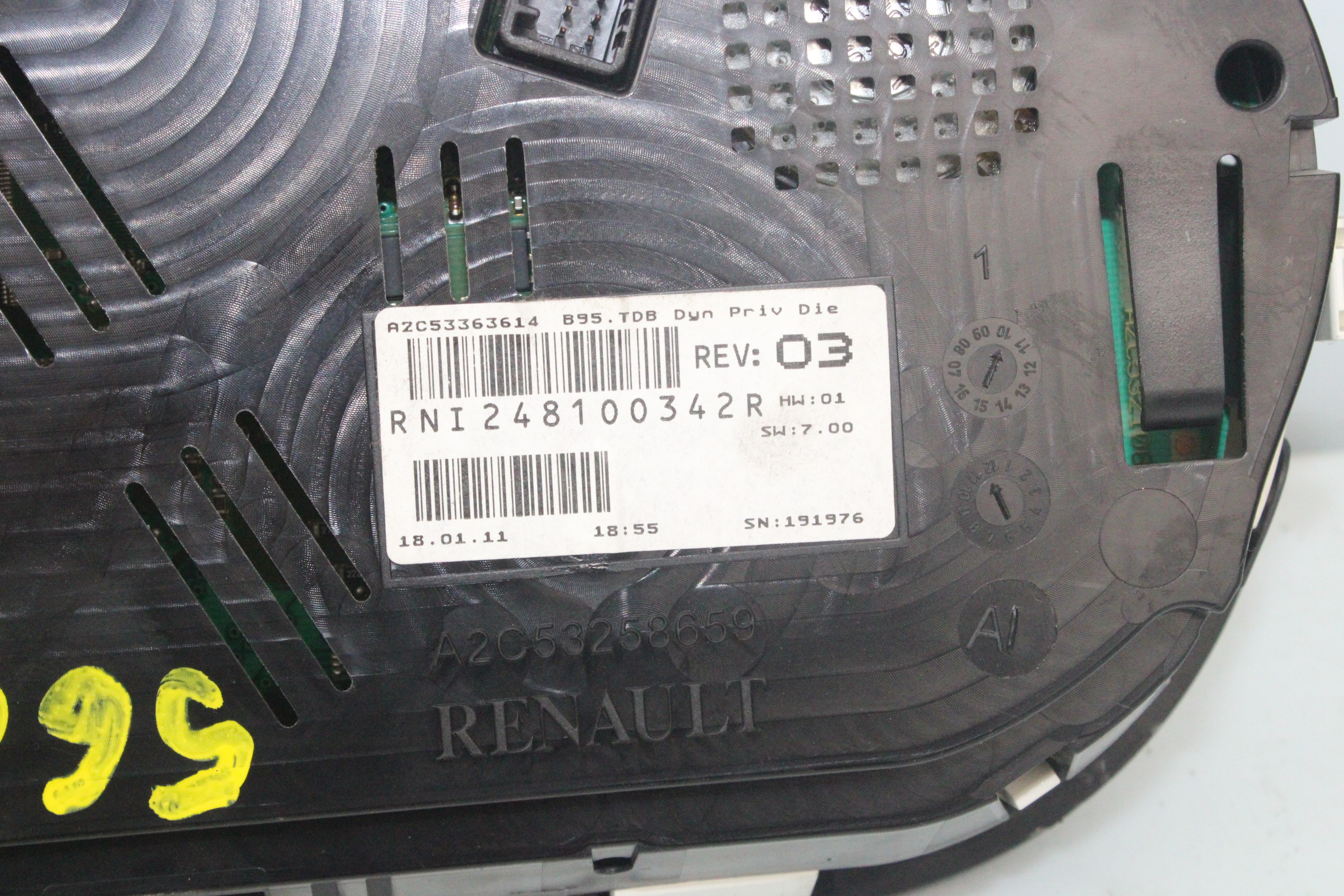 RENAULT Megane 3 generation (2008-2020) Speedometer RNI248100342R 25248517