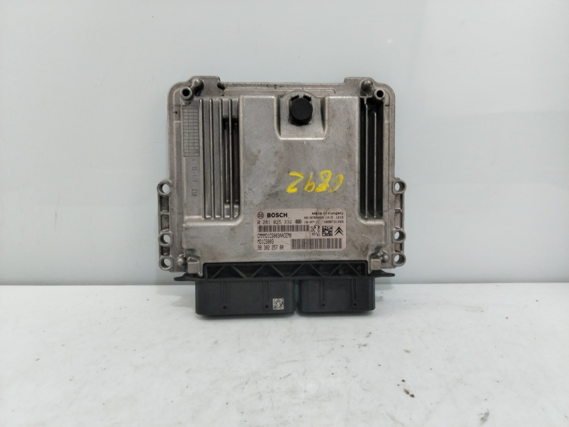 PEUGEOT 3008 1 generation (2010-2016) Блок керування двигуном ECU 9830225780 25827279