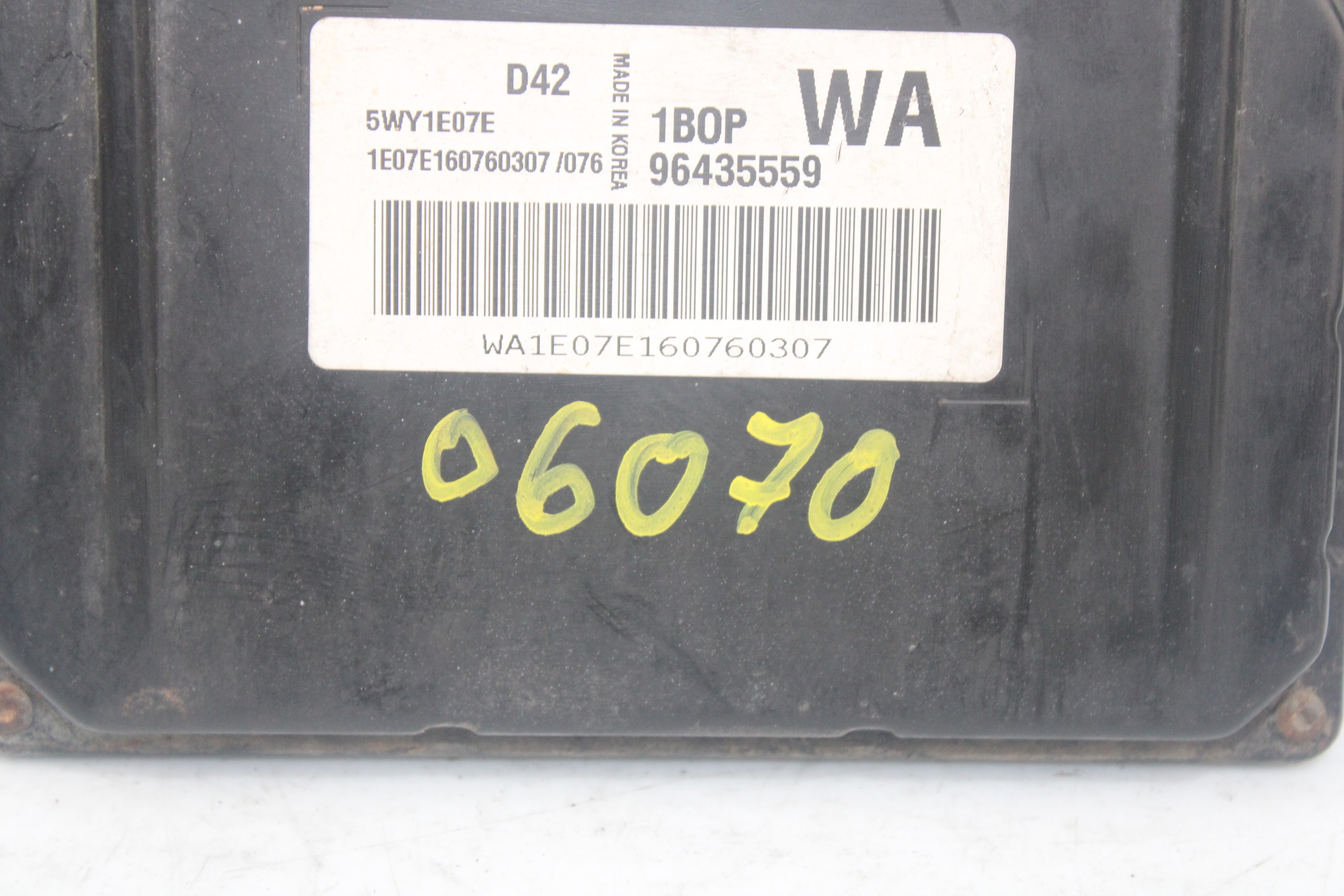 DAEWOO Kalos 1 generation (2002-2020) Calculateur d'unité de commande du moteur 96435559 24063459