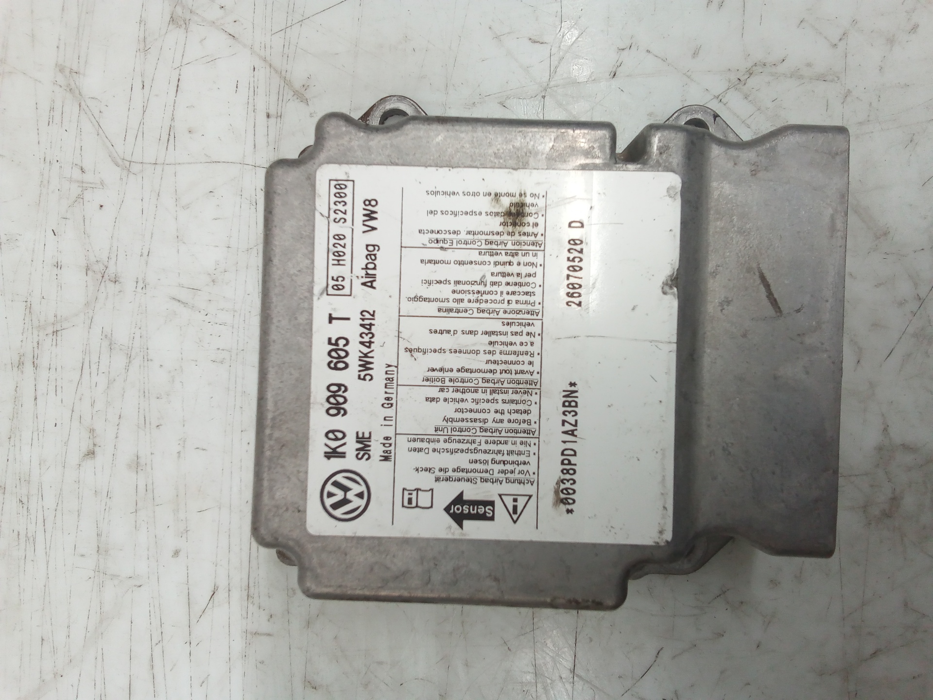 SEAT Toledo 3 generation (2004-2010) Unitate de control SRS 1K0909605 19221710