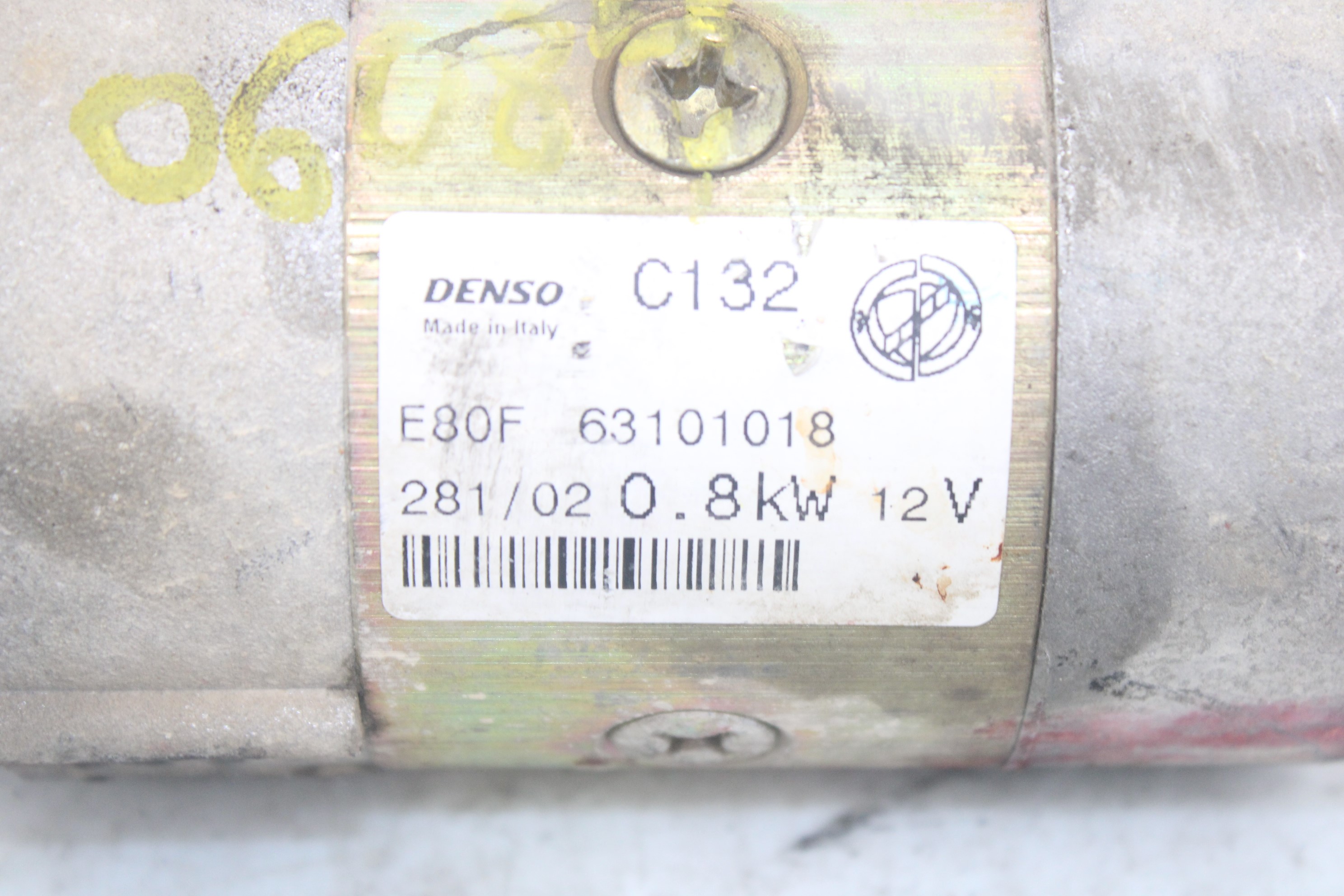 FIAT Seicento 1 generation (1998-2010) Starter Motor 63101018 25186490