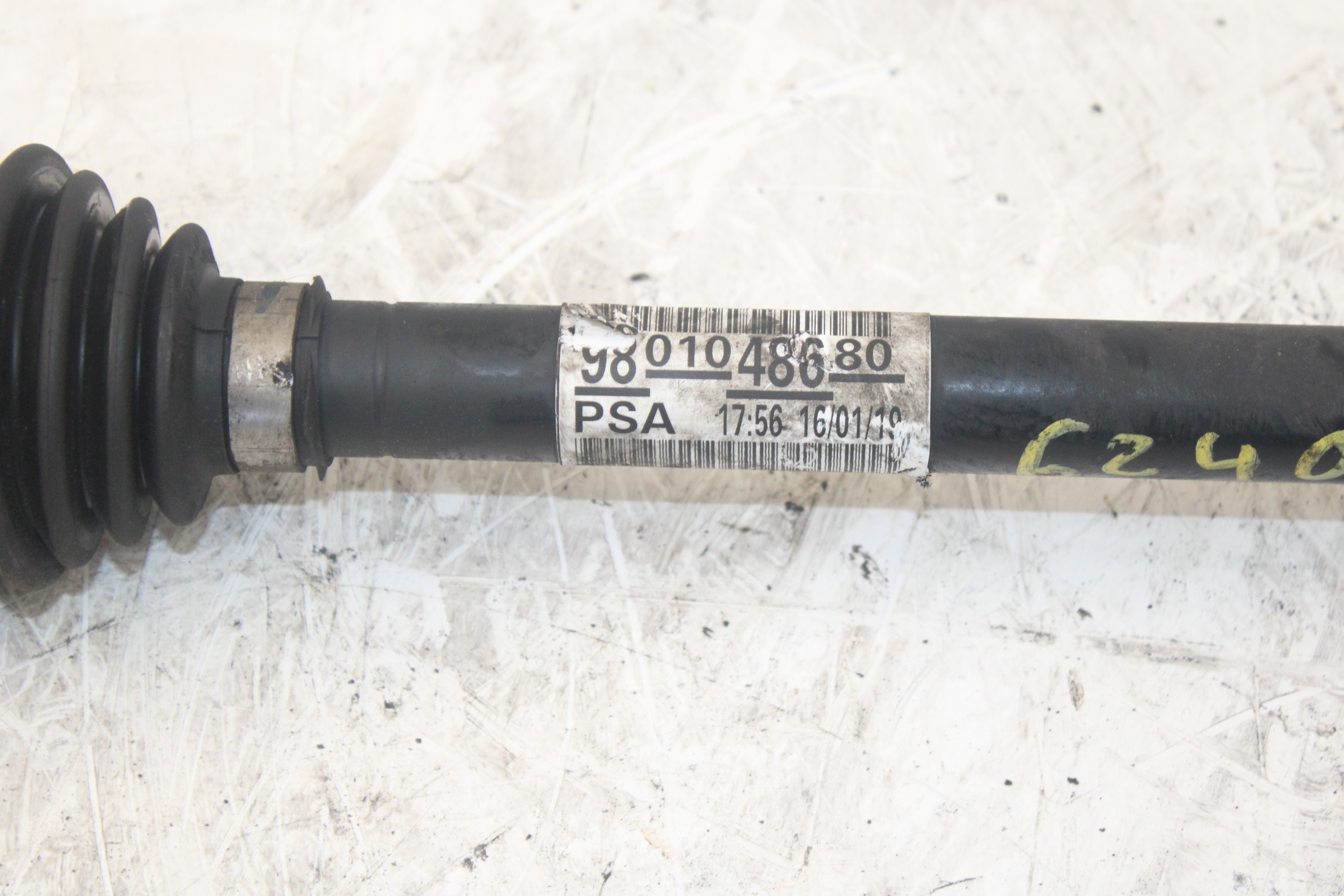 CITROËN C3 2 generation (2009-2016) Front Right Driveshaft 9801048680 24065035