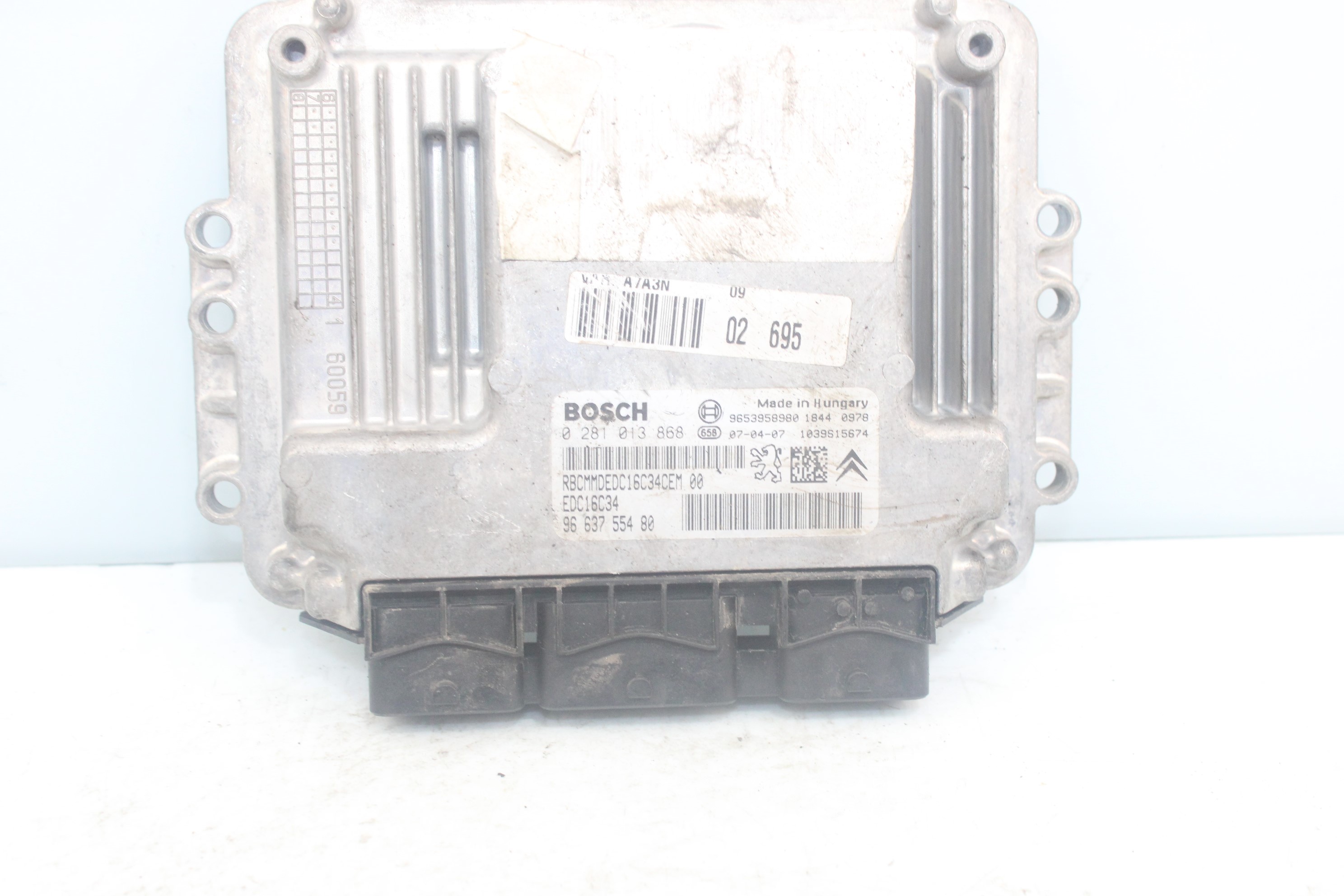 PEUGEOT 207 1 generation (2006-2009) Unitate de control motor 9663755480 25181179