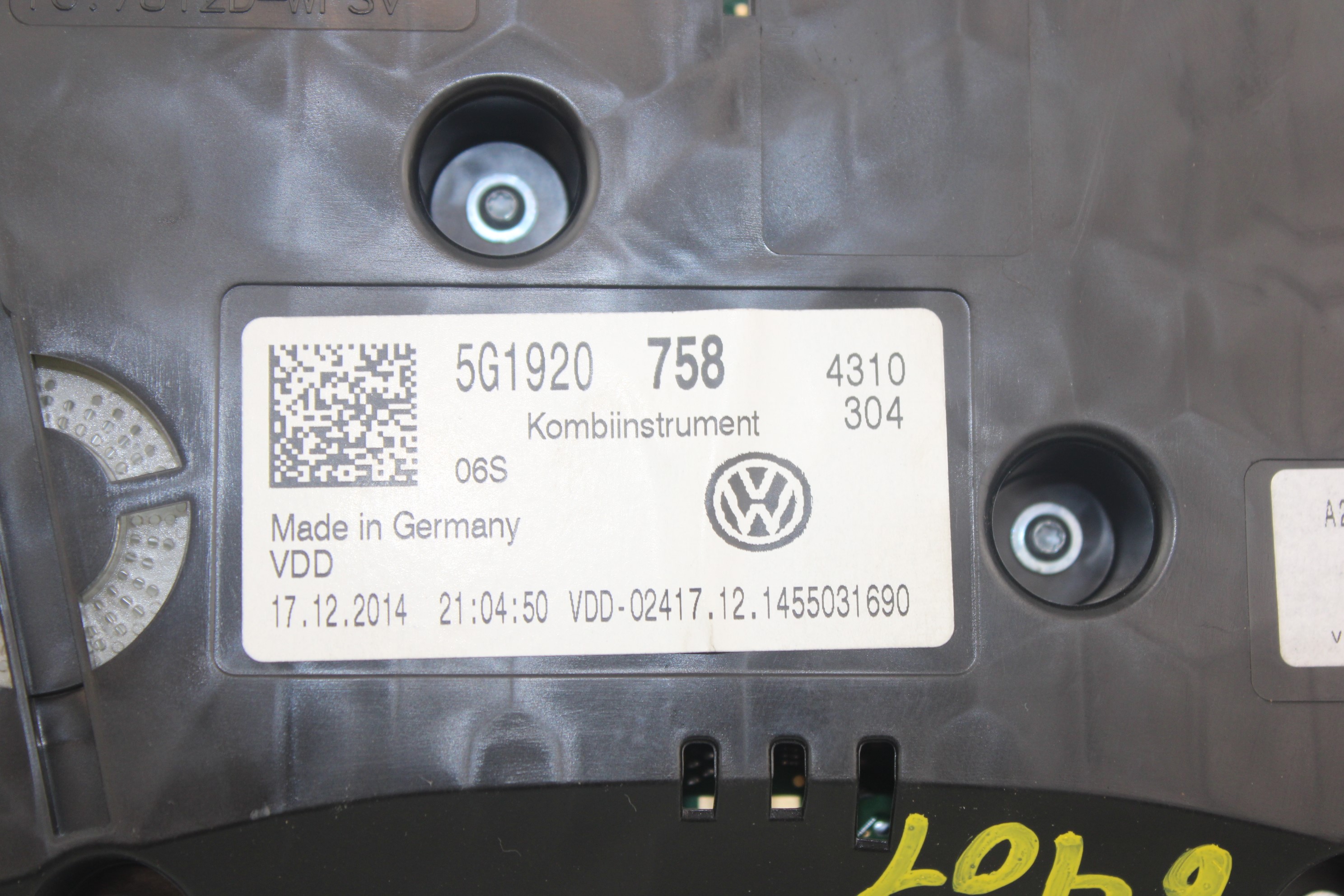 VOLKSWAGEN Golf R 7 generation (2013-2019) Speedometer 5G1920758 25190612