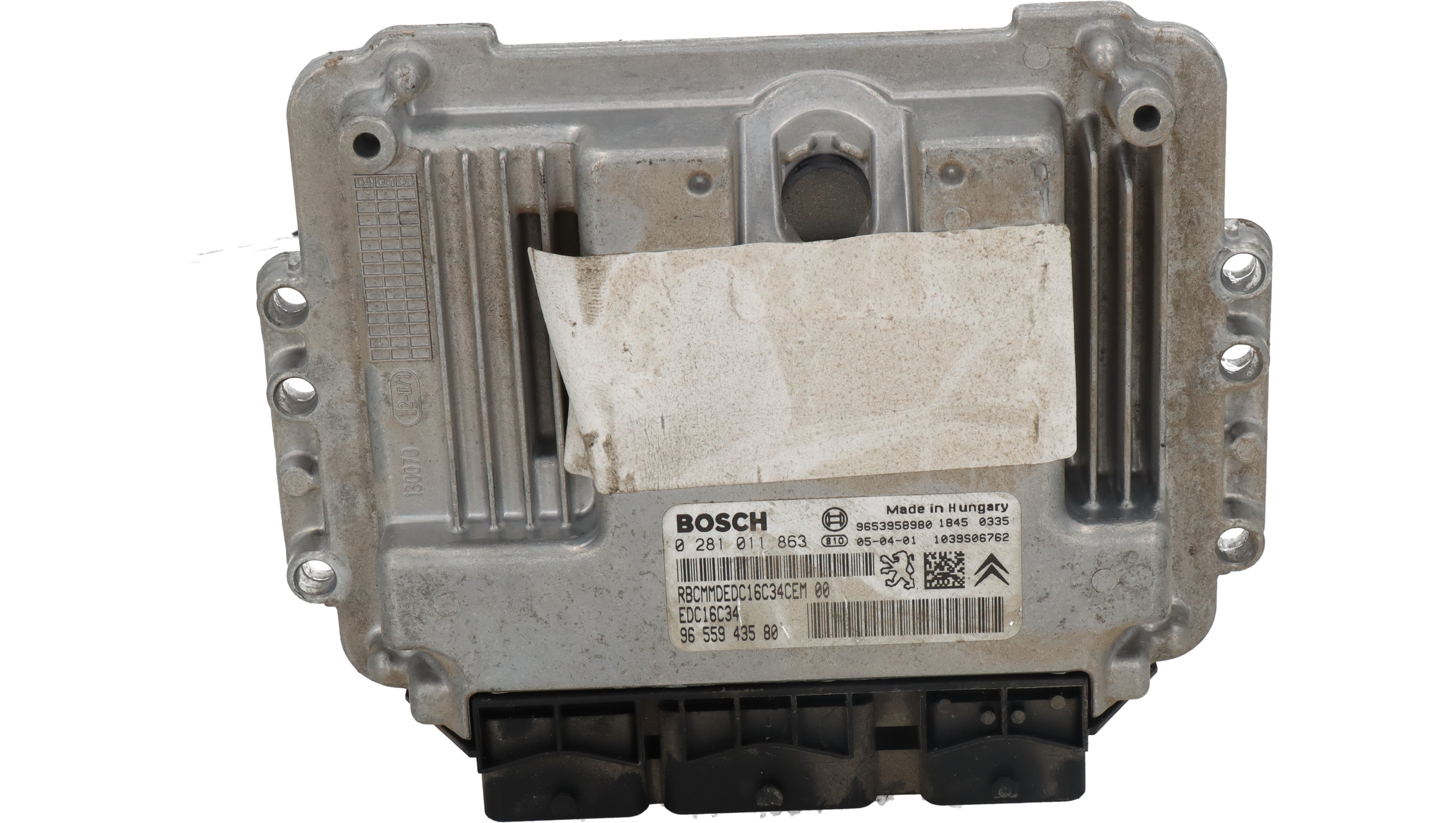 Centralita motor uce 9HXDV6ATED4,9HX 0281011863 de Citroen C4 coupé (la_) 2004-2011 - pieza usada