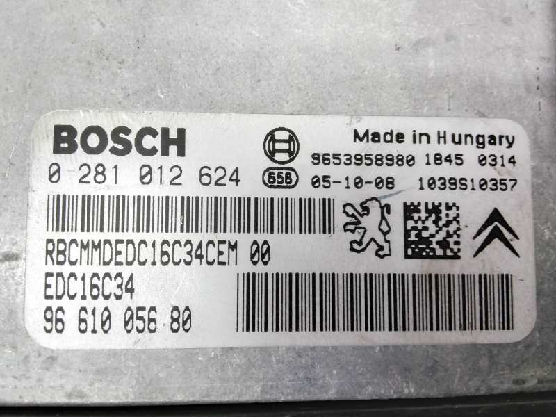 Switchboard engine uce 0281012624 de Citroen C5 ii (rc_) 2004-2008 - pieza usada