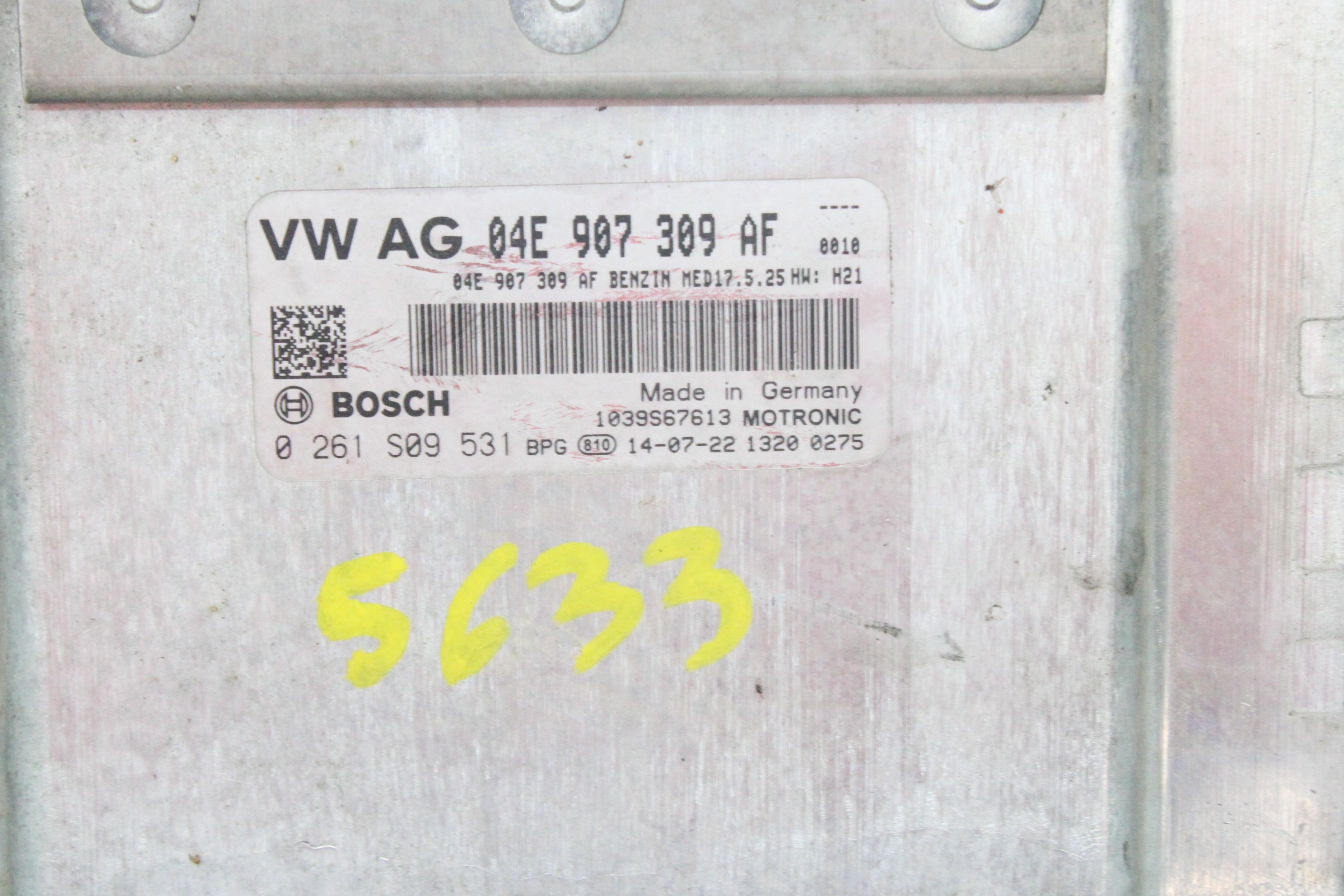 VOLKSWAGEN Polo 5 generation (2009-2017) Calculateur d'unité de commande du moteur 04E907309AF 25178700
