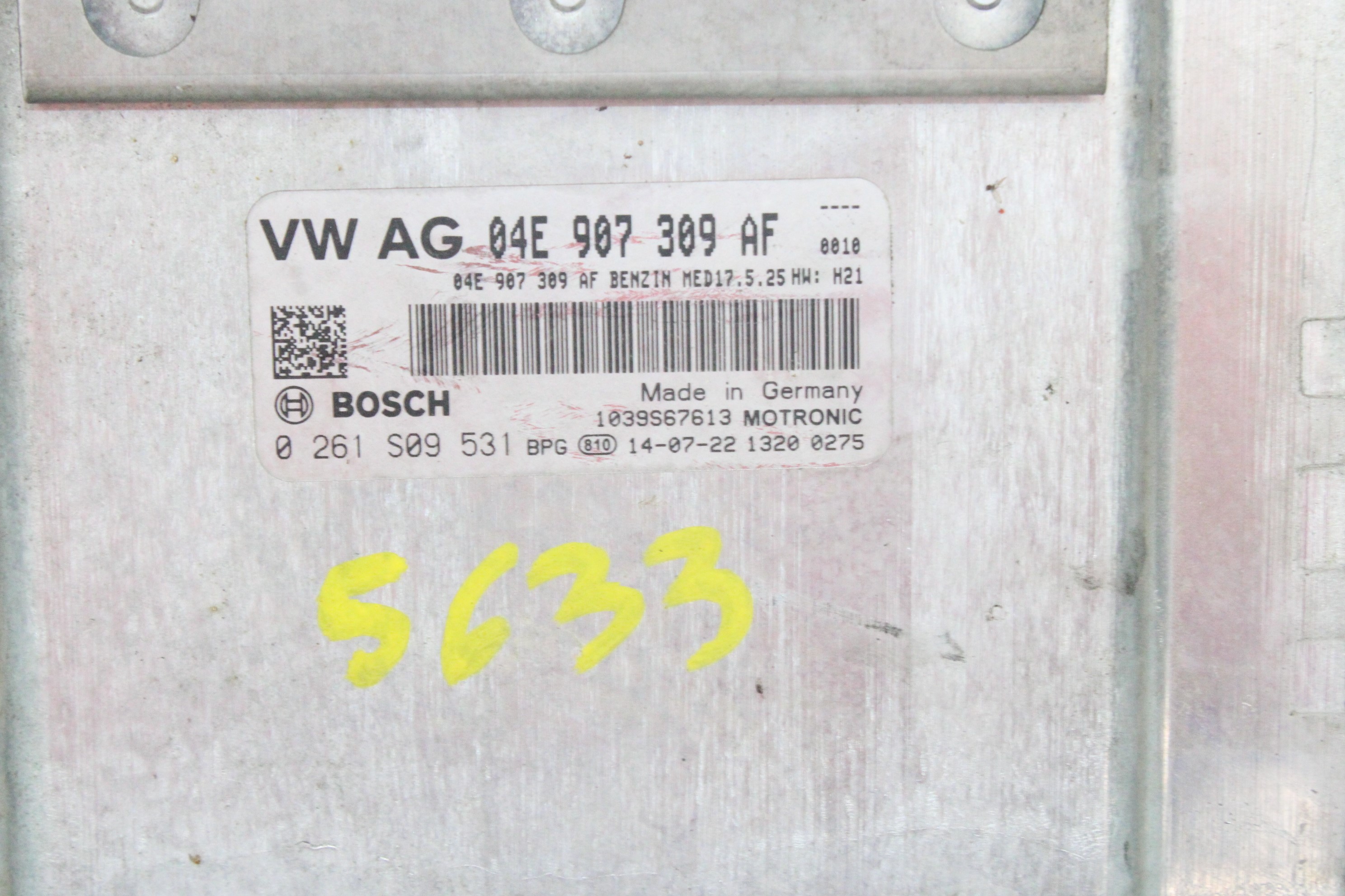 VOLKSWAGEN Polo 5 generation (2009-2017) Motorstyrenhet ECU 04E907309AF 25178700