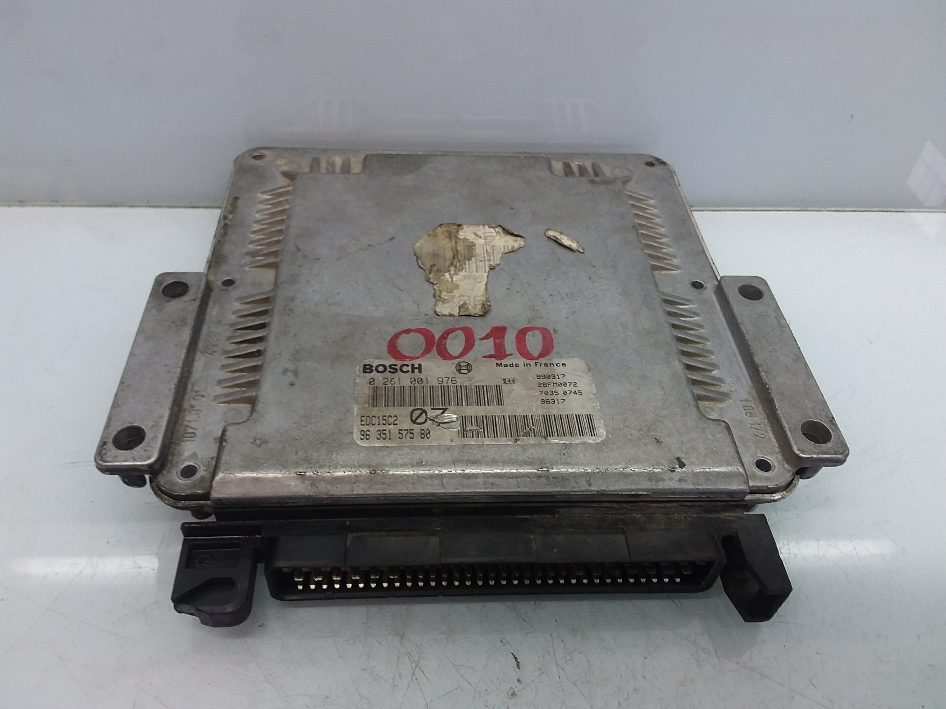 Centralina do motor 0281001976 de Peugeot 306 1997-0 - pieza usada