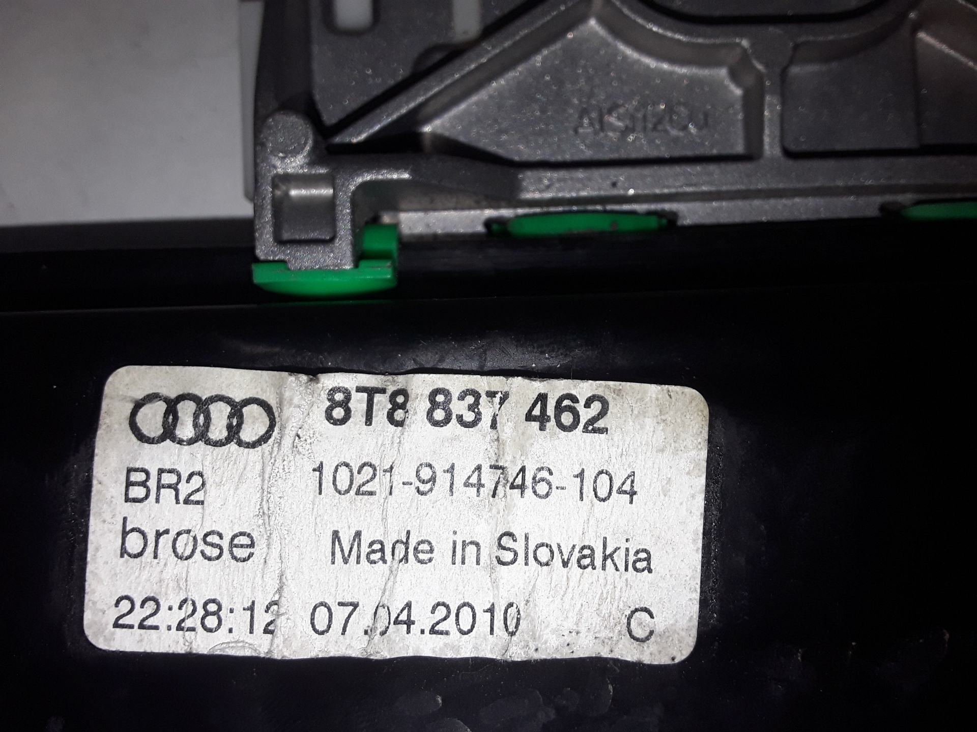 AUDI A5 Sportback 8T (2009-2011) Стеклоподъемник передней правой двери 8T8837462 19287694