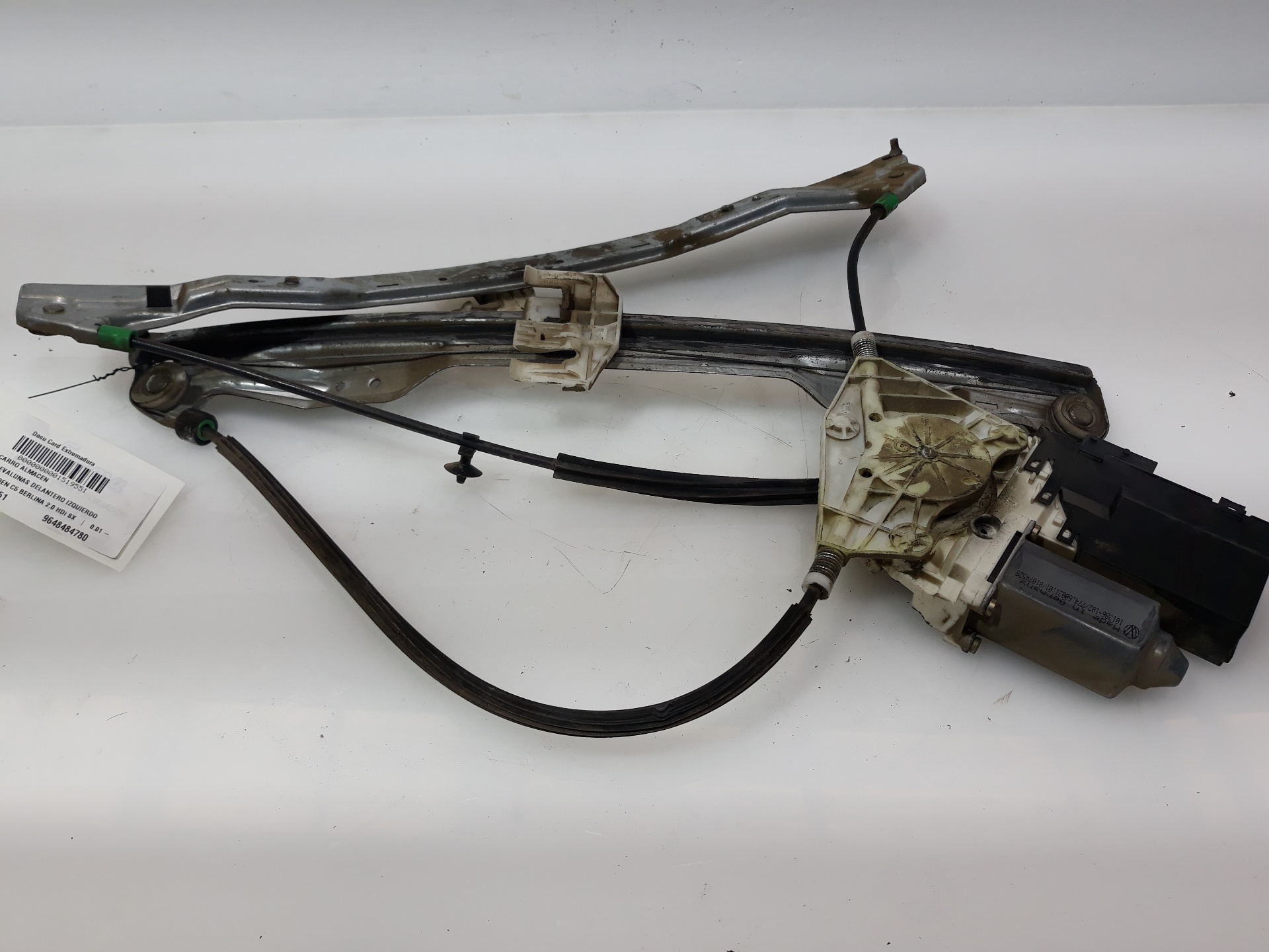 BMW C5 1 generation (2001-2008) Front Left Door Window Regulator 9648484780, 9648484780 19168378