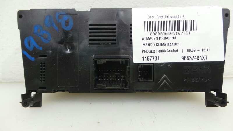 PEUGEOT 3008 1 generation (2010-2016) Climate  Control Unit 96837481XT,96837481XT 19041599