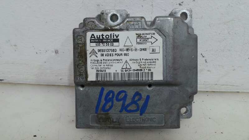 HYUNDAI C4 1 generation (2004-2011) SRS Control Unit 9658137980, 9658137980 18955644