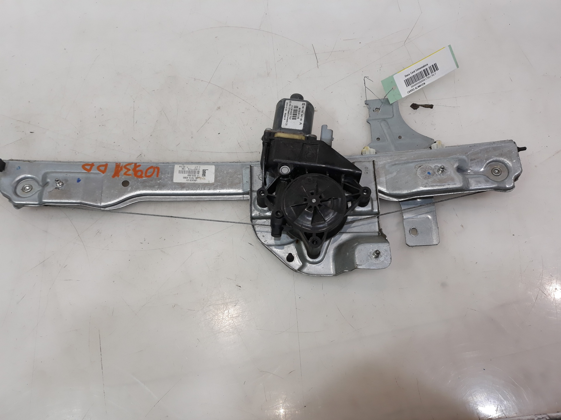 PEUGEOT 208 Peugeot 208 (2012-2015) Front Right Door Window Regulator 9673154380, 9673154380 19153529