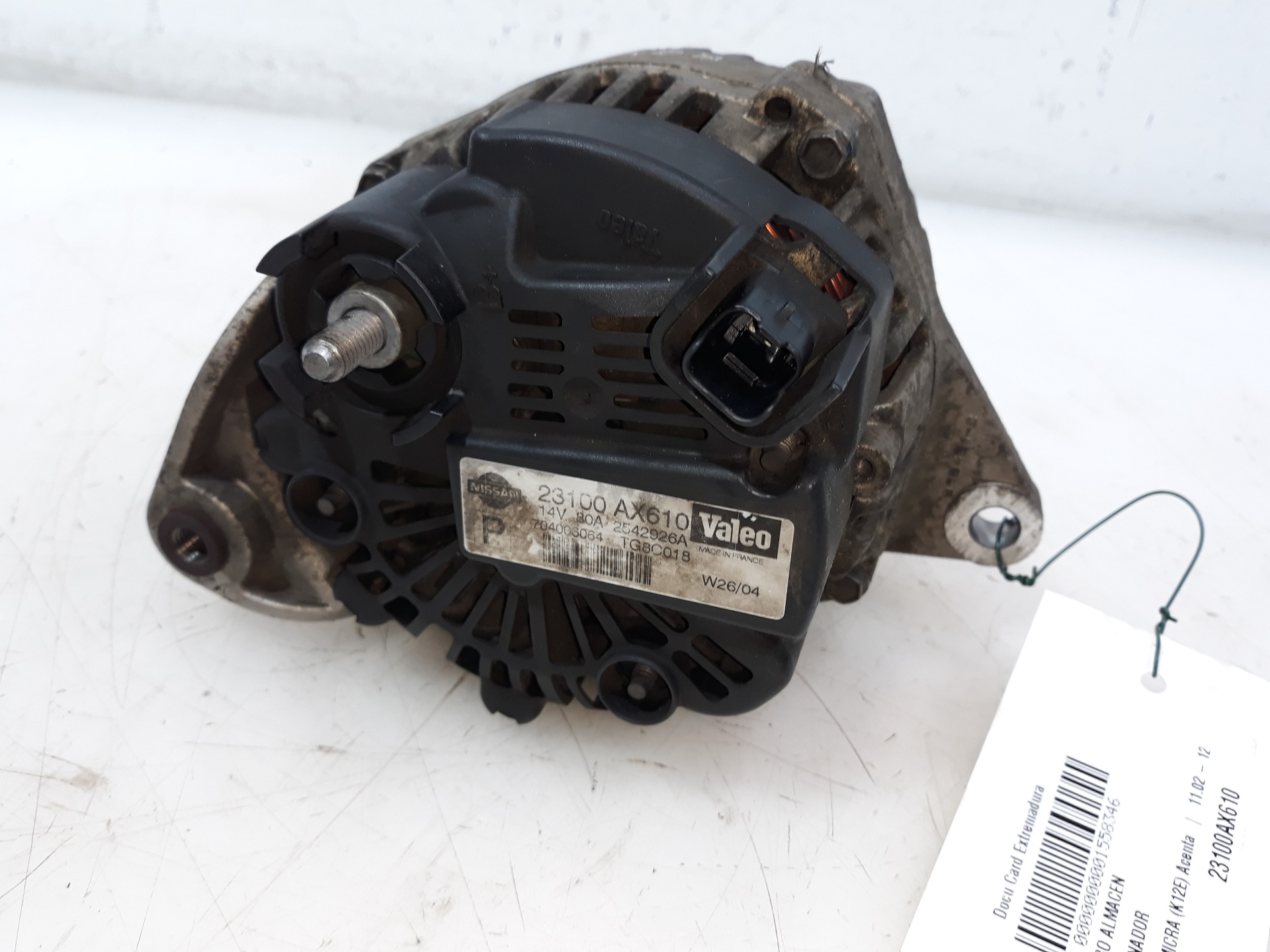 NISSAN Micra K12 (2002-2010) Генератор 23100AX610,23100AX610 23279013