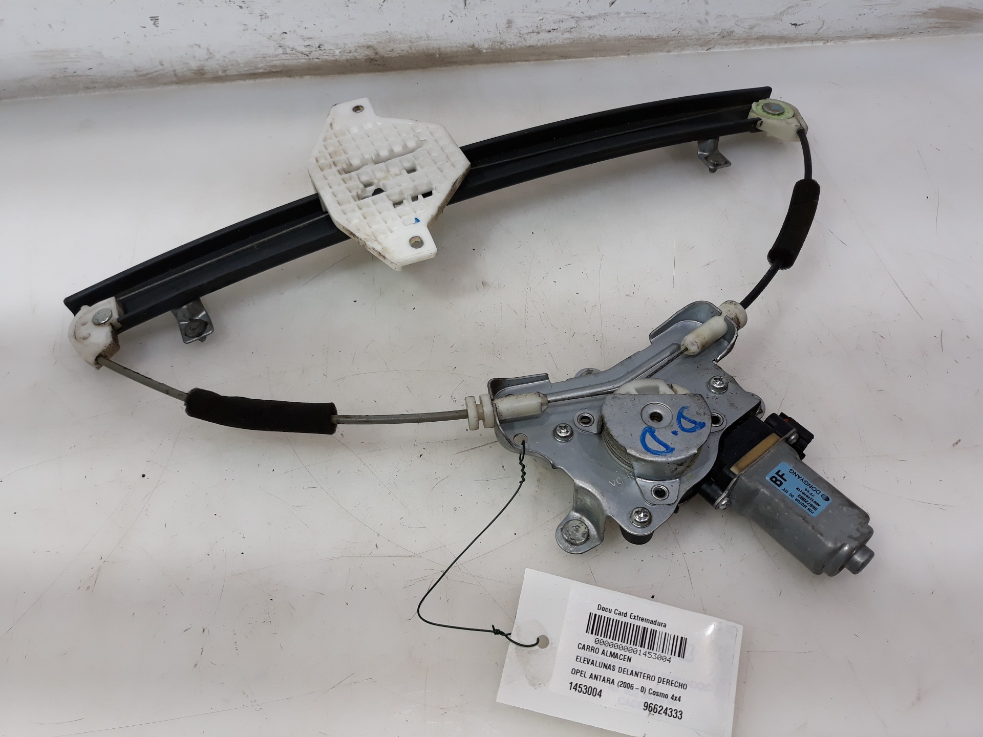 OPEL Antara 1 generation (2006-2015) Front Right Door Window Regulator 96624333,96624333 23251631