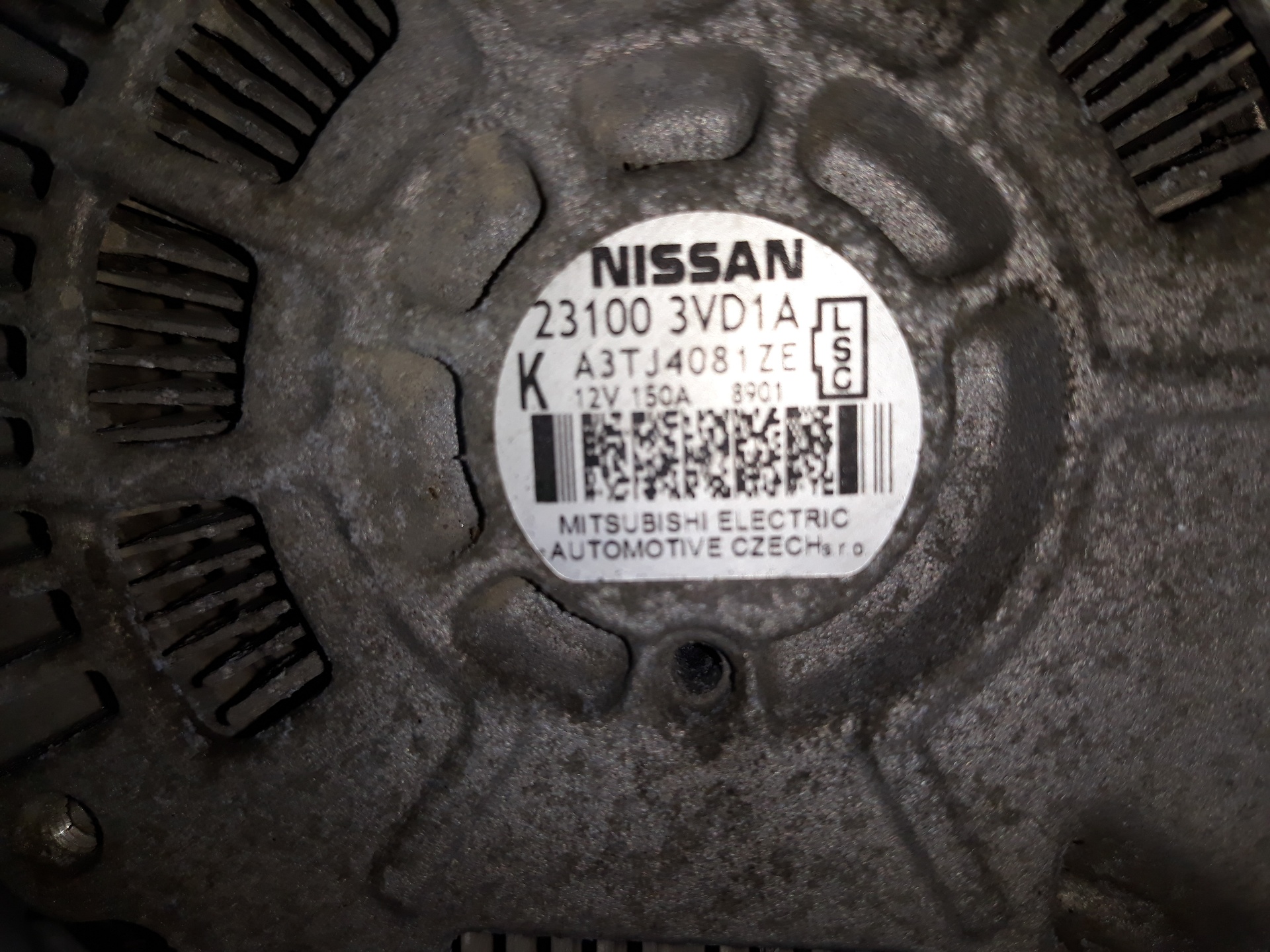 NISSAN NV200 1 generation (2009-2023) Alternator 231003VD1A,231003VD1A 19136880