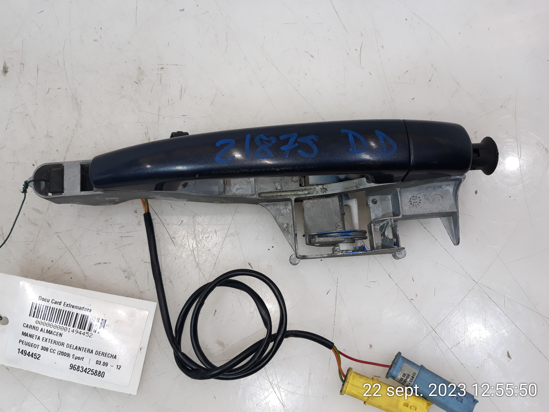 PEUGEOT 308 T7 (2007-2015) Front Right Door Exterior Handle 9683425880,9683425880 23251750