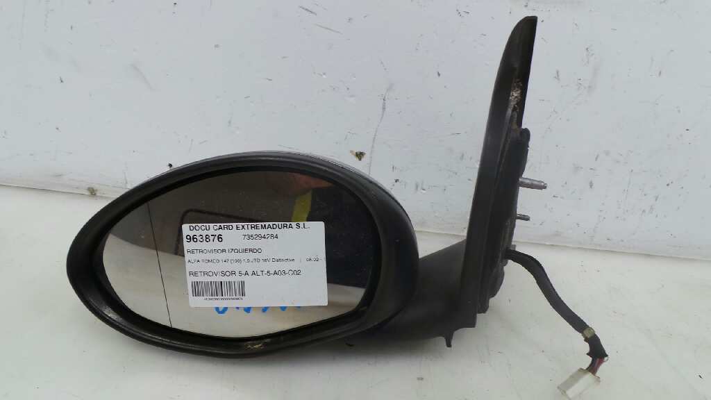 ALFA ROMEO 147 2 generation (2004-2010) Left Side Wing Mirror 735294284, 735294284 18933158