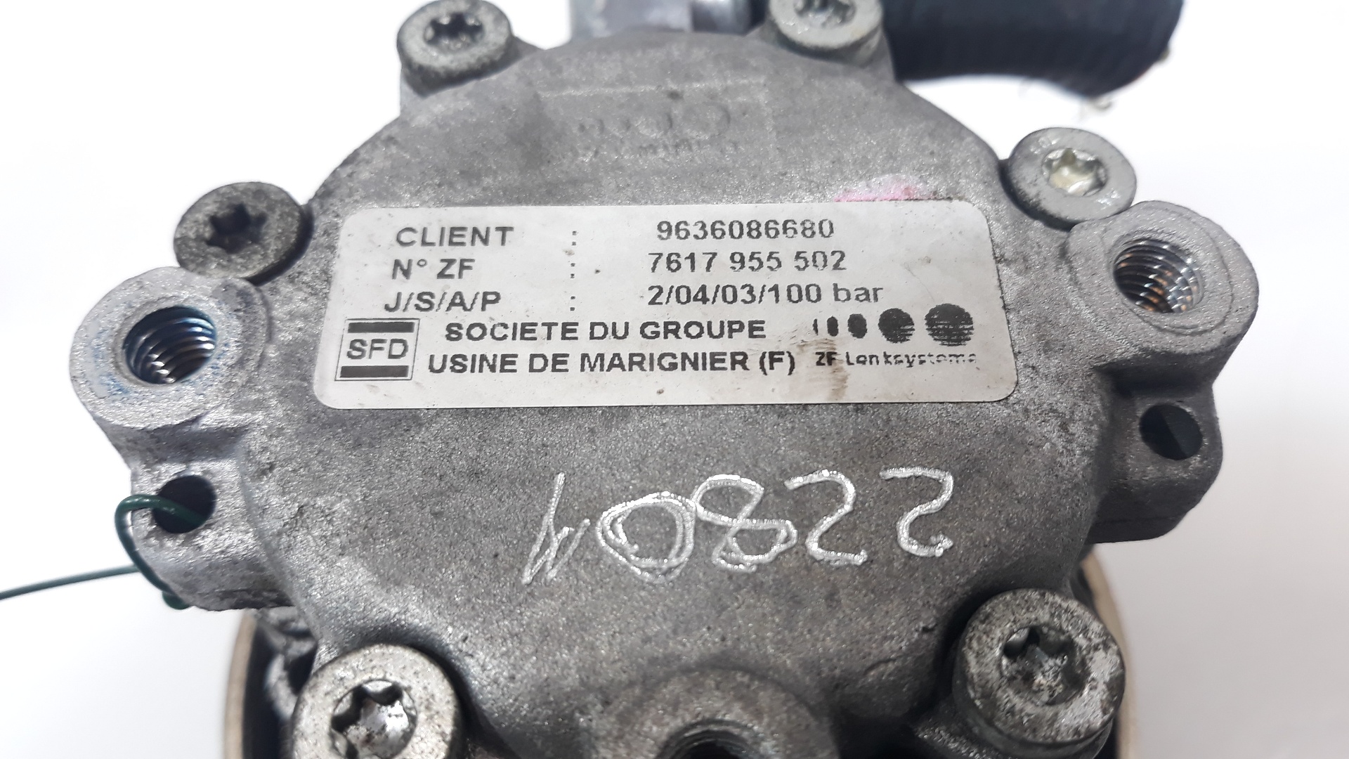 CITROËN C5 1 generation (2001-2008) Vairo stiprintuvo siurblys 7617955502, 9636086680, 7617955502 25211837