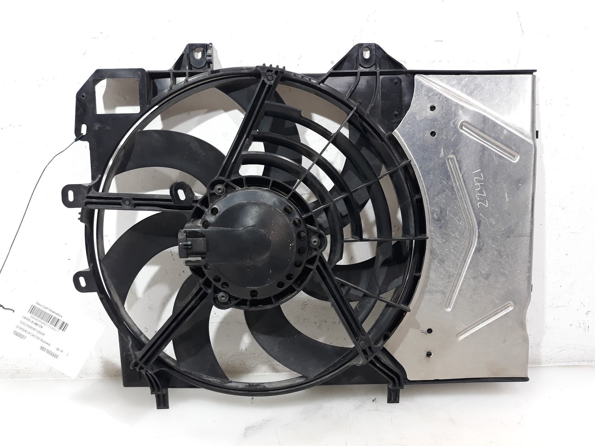 CITROËN C4 Cactus 1 generation (2014-2024) Diffuser Fan 9801666680, 9801666680 23279935