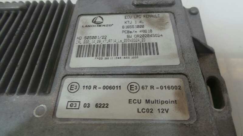 DACIA Sandero 1 generation (2008-2012) Moottorin ohjausyksikkö ECU 616551000,616551000 26073083