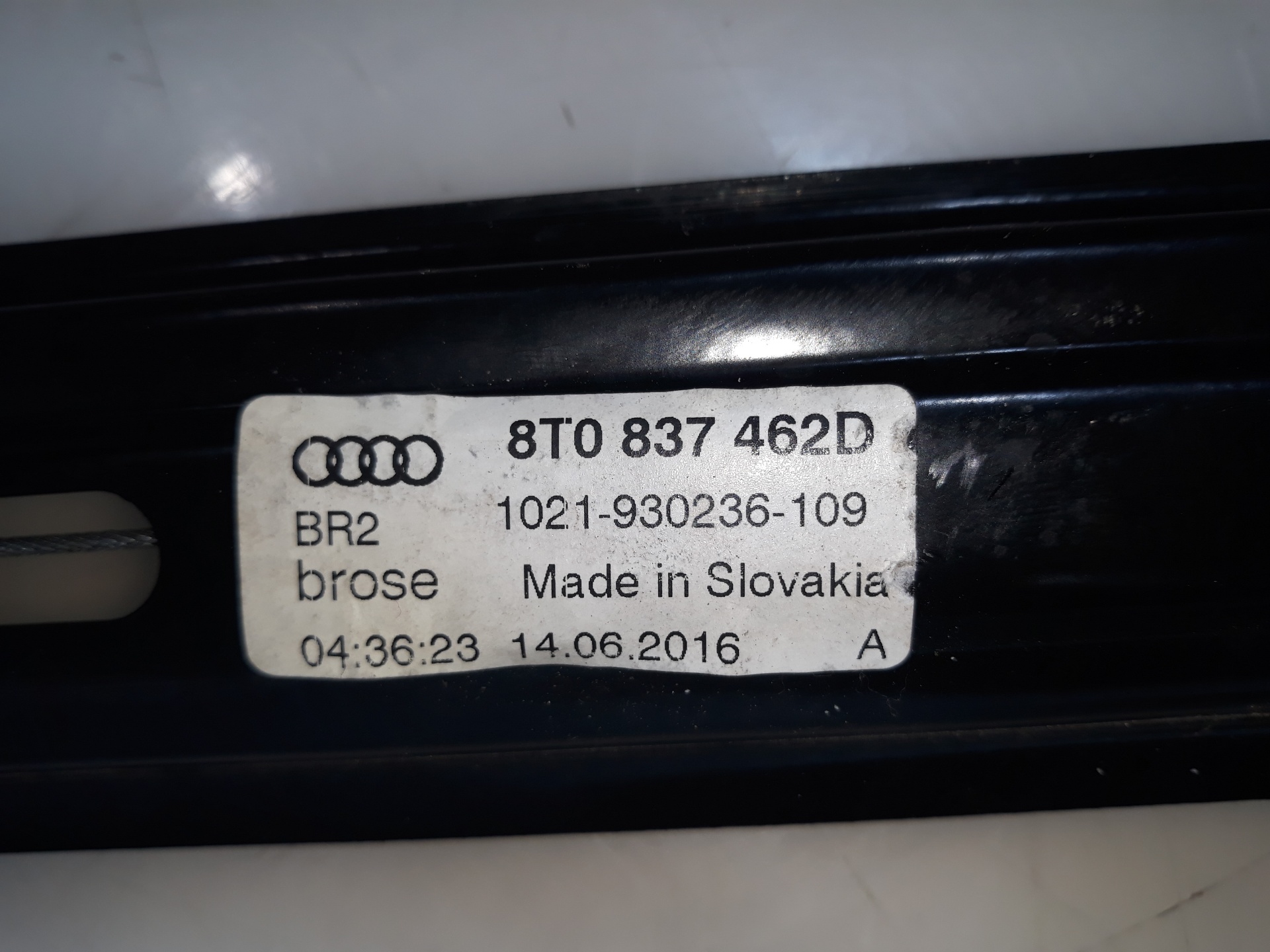 AUDI A5 8T (2007-2016) Främre höger dörrfönsterhiss 8T0837462D 19142149