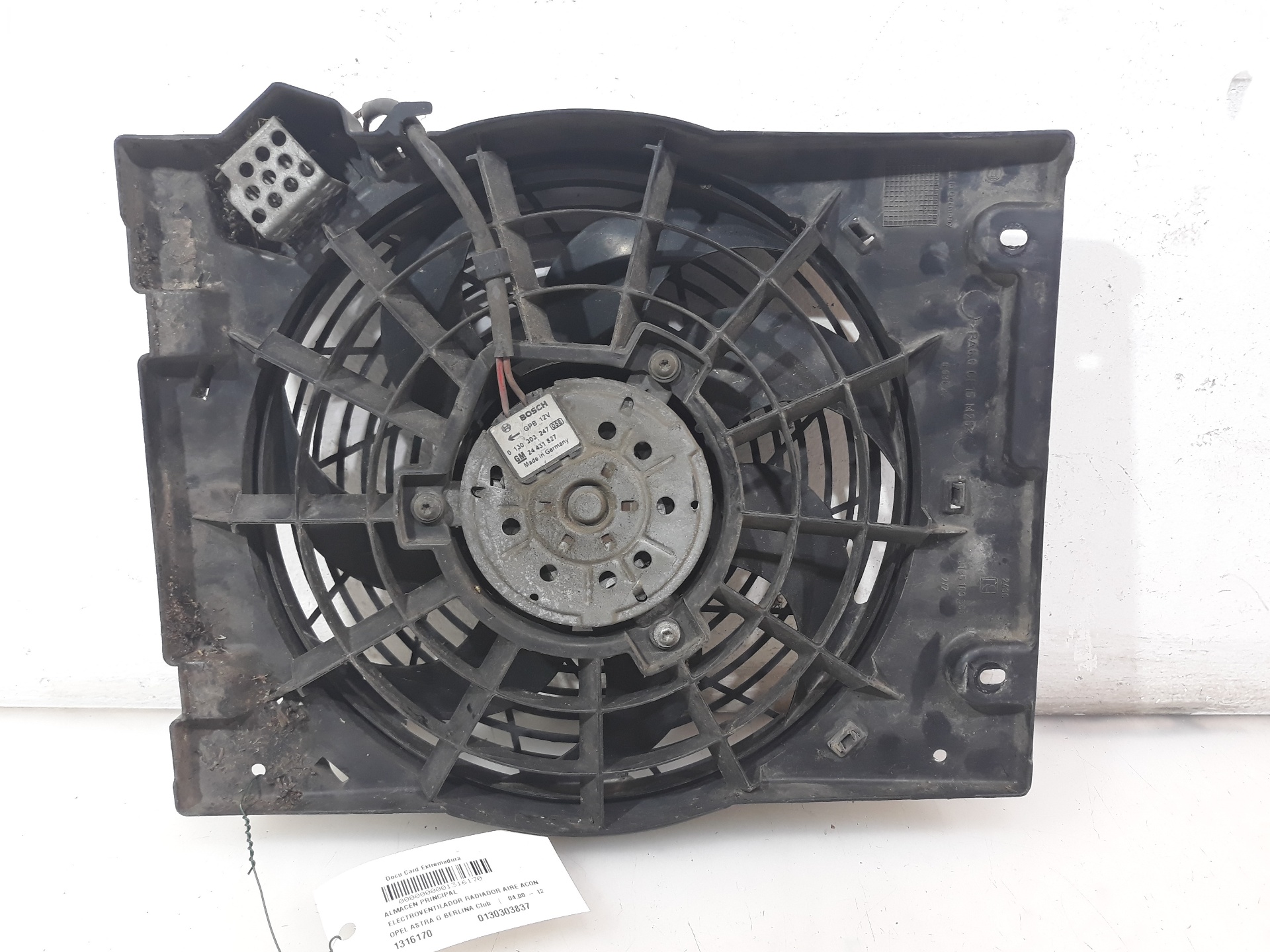 OPEL 323 BA (1994-2000) Porlasztóventilátor 0130303837,0130303837 26082348