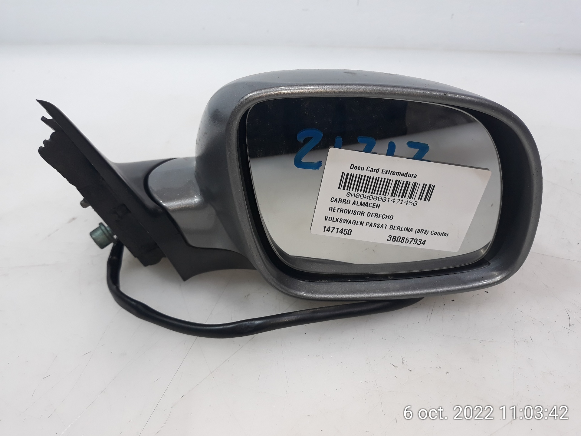 VOLKSWAGEN Passat B5 (1996-2005) Right Side Wing Mirror 3B0857934, 3B0857934 19144011