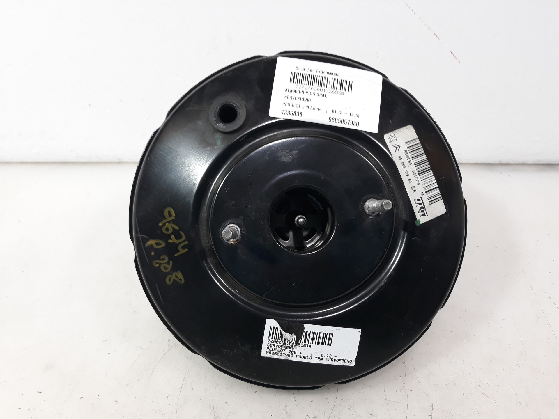 PEUGEOT 208 Peugeot 208 (2012-2015) Brake Servo Booster 9805057980, 9805057980, 9805057980 19098481