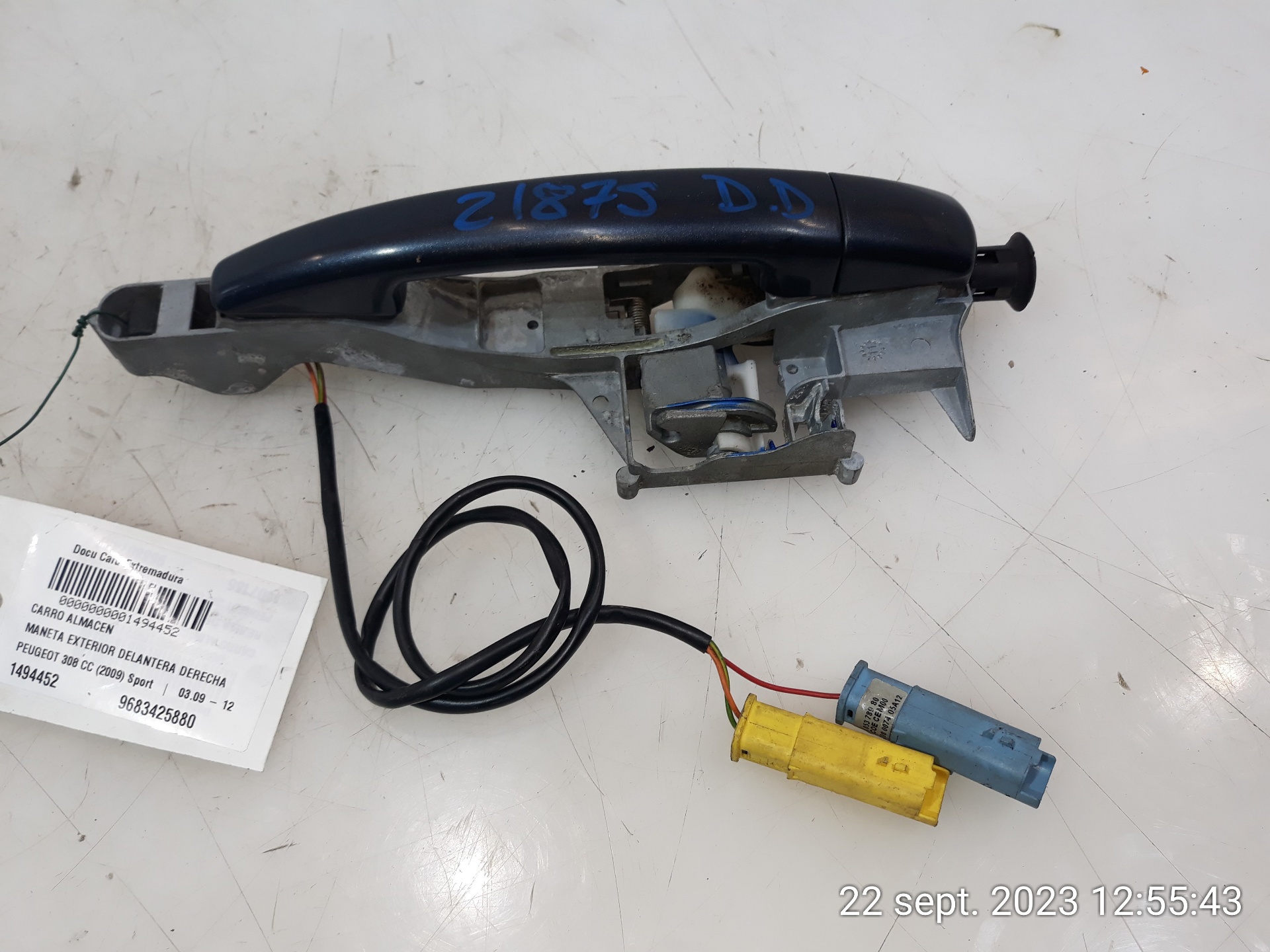 PEUGEOT 308 T7 (2007-2015) Front Right Door Exterior Handle 9683425880,9683425880 23251750