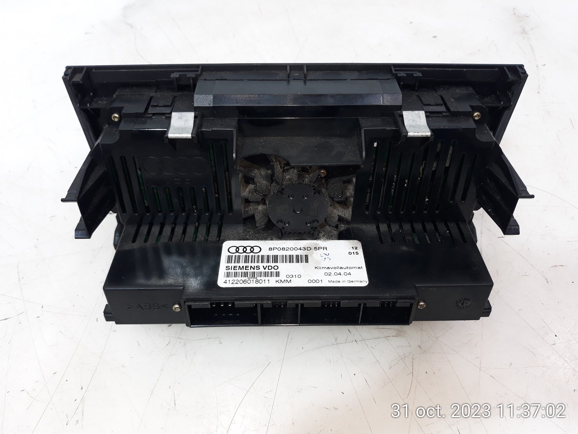 AUDI A3 8P (2003-2013) Climate  Control Unit 8P0820043D,8P0820043D 23279792