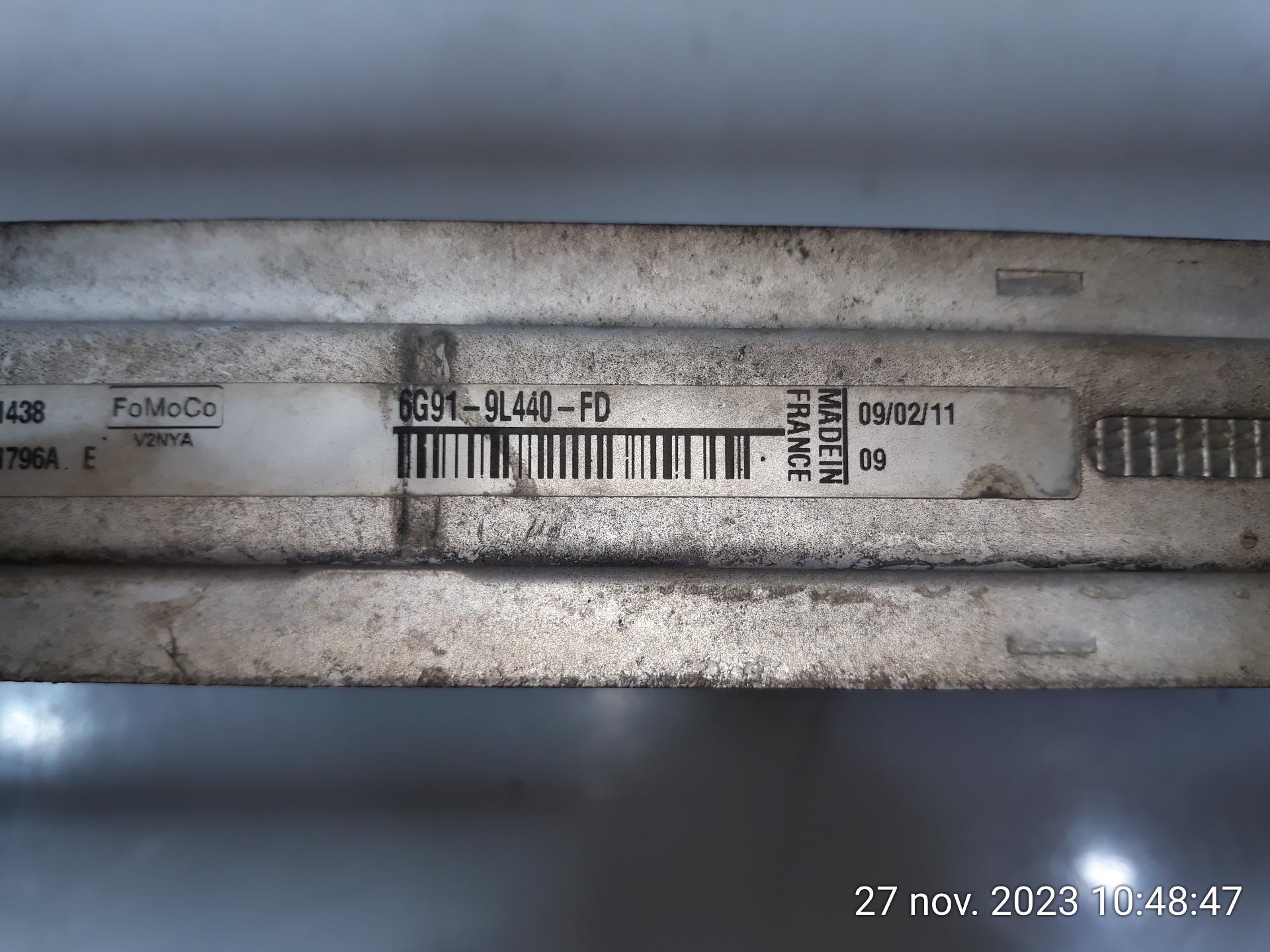 FORD S-Max 1 generation (2006-2015) Радиатор интеркулера 6G919L440FD, 6G919L440FD 25086923