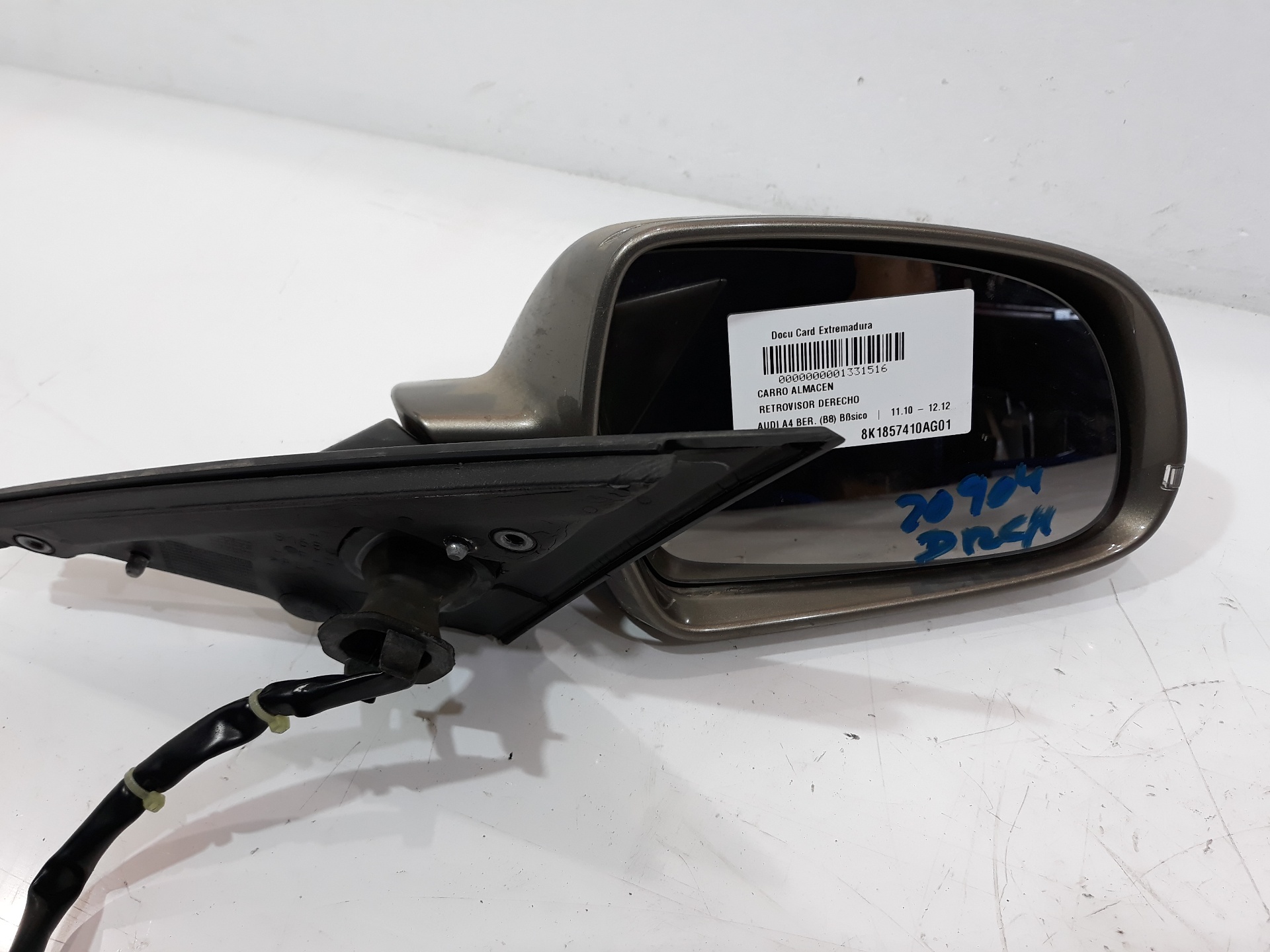 AUDI A4 B8/8K (2011-2016) Right Side Wing Mirror 8K1857410AG01C,8K1857410AG01C 25207580