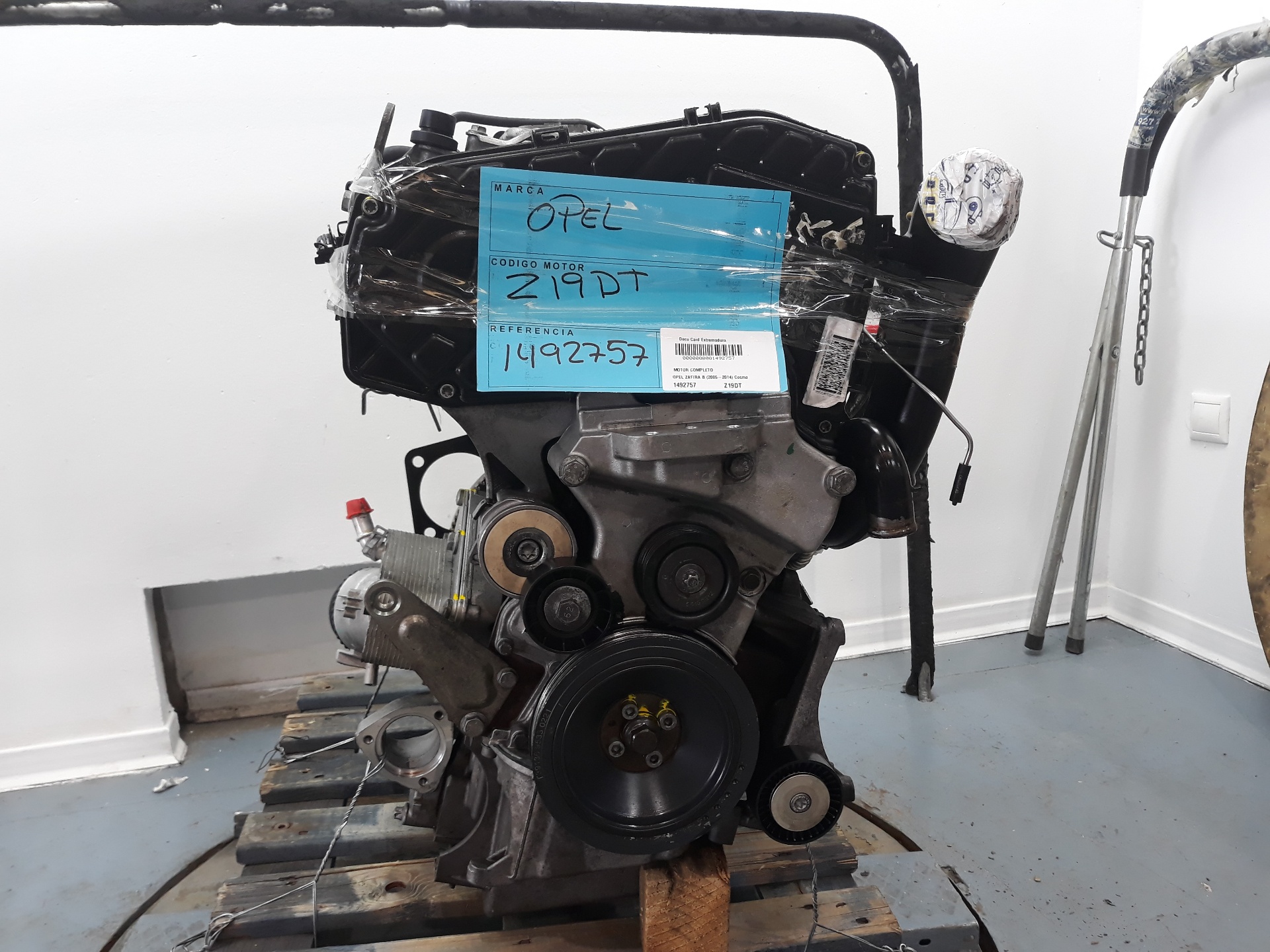 OPEL Zafira B (2005-2010) Engine Z19DT, Z19DT 19166263