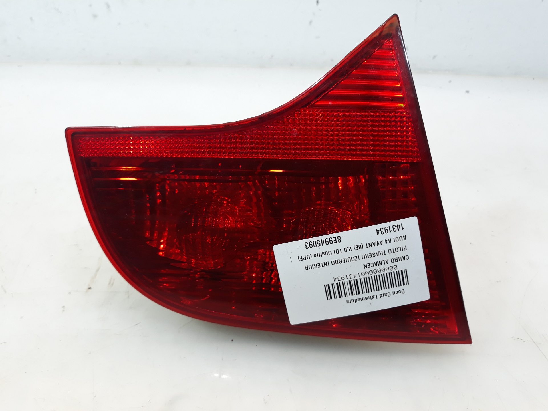 AUDI A4 B7/8E (2004-2008) Rear Left Taillight 8E9945093,8E9945093 25207539