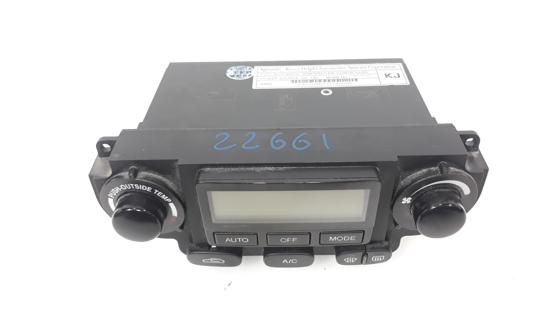 CHEVROLET Nubira 1 generation (2003-2010) Climate  Control Unit 96438390, 96438390 25198836