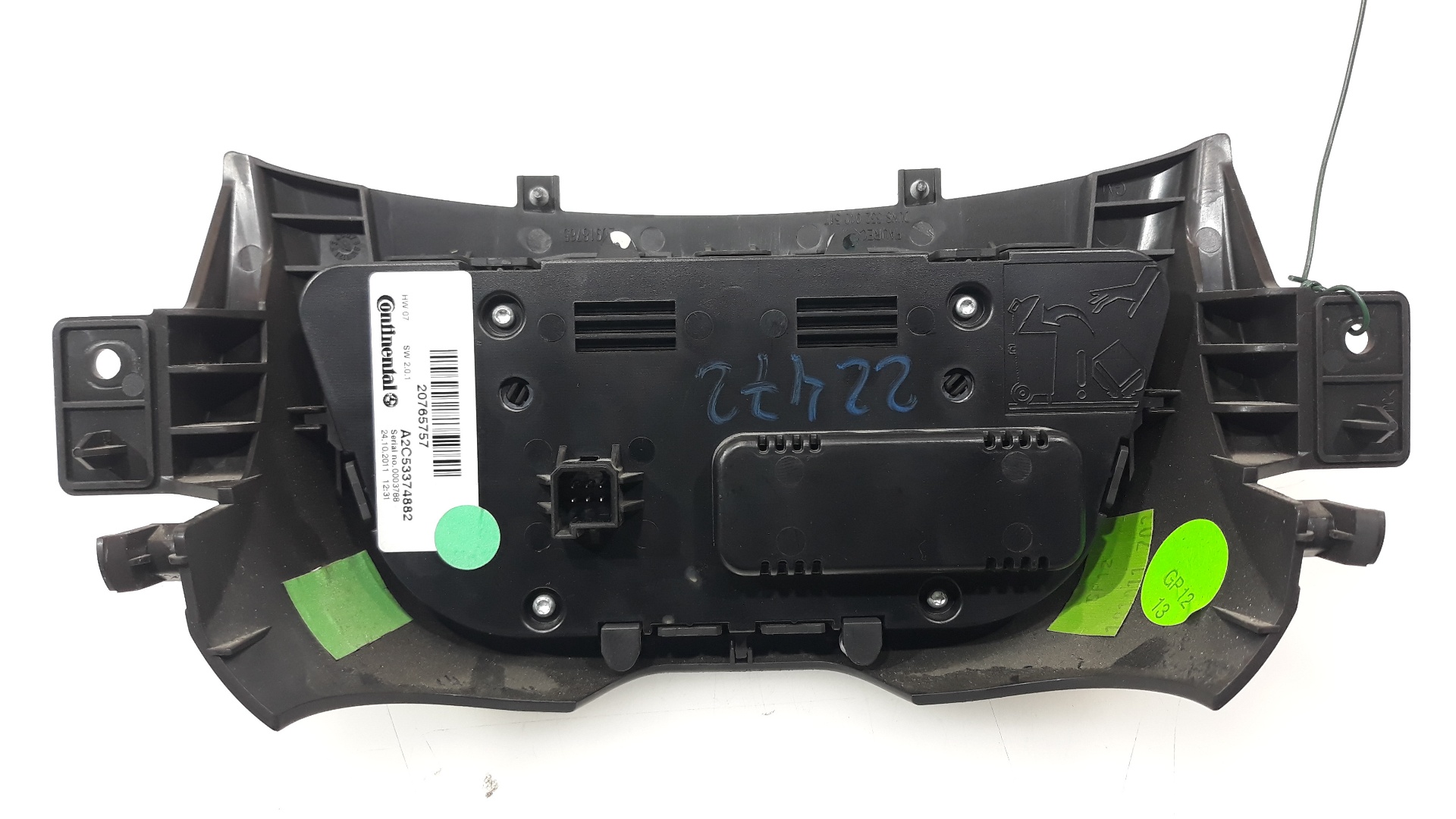 OPEL Zafira C (2012-2016) Unité de climatisation 20765757, 20765757 25100991