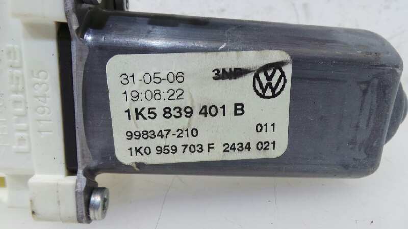 VOLKSWAGEN Jetta 5 generation (2005-2011) Aizmugurējo kreiso durvju loga pacēlāja motorīts 1K5839401B, 1K5839401B 18998008