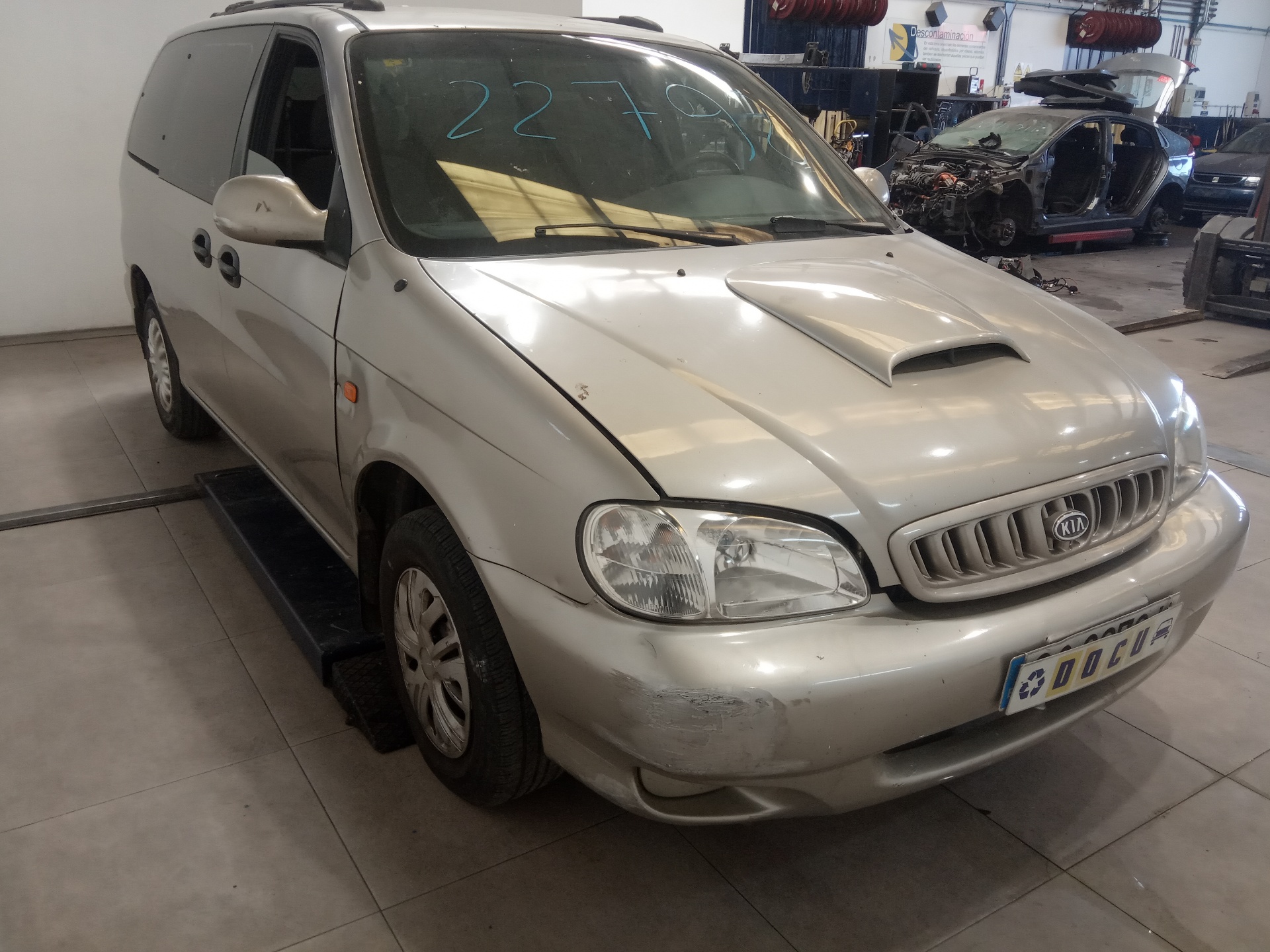 KIA Carnival UP/GQ (1999-2006) Радиатор интеркулера 0K55313550B 25207393