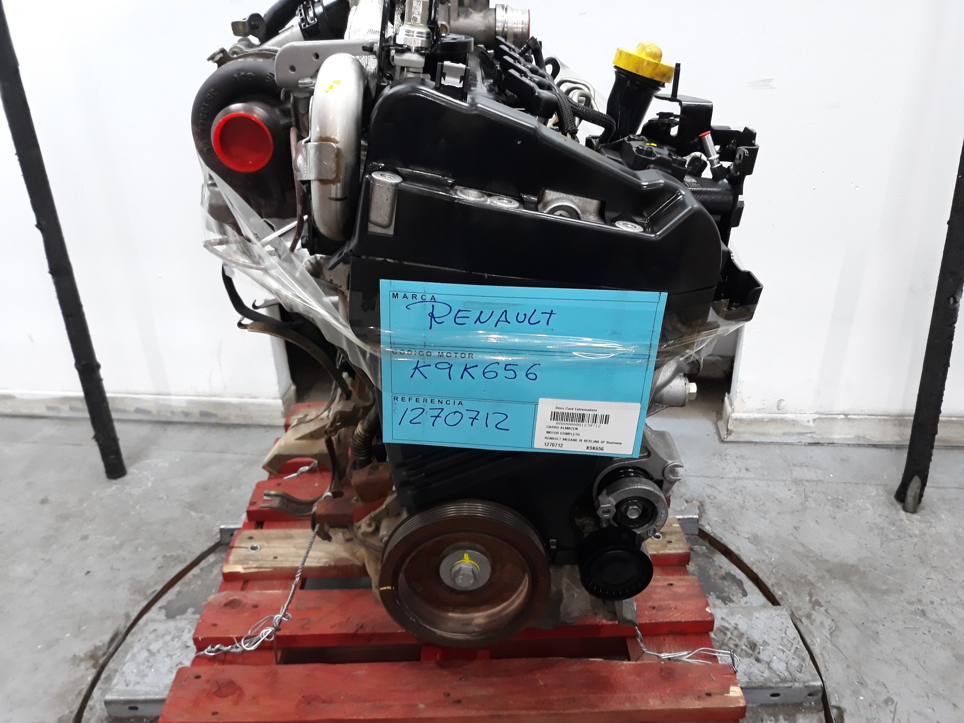 RENAULT Megane 3 generation (2008-2020) Engine K9K656, K9K656 19076941