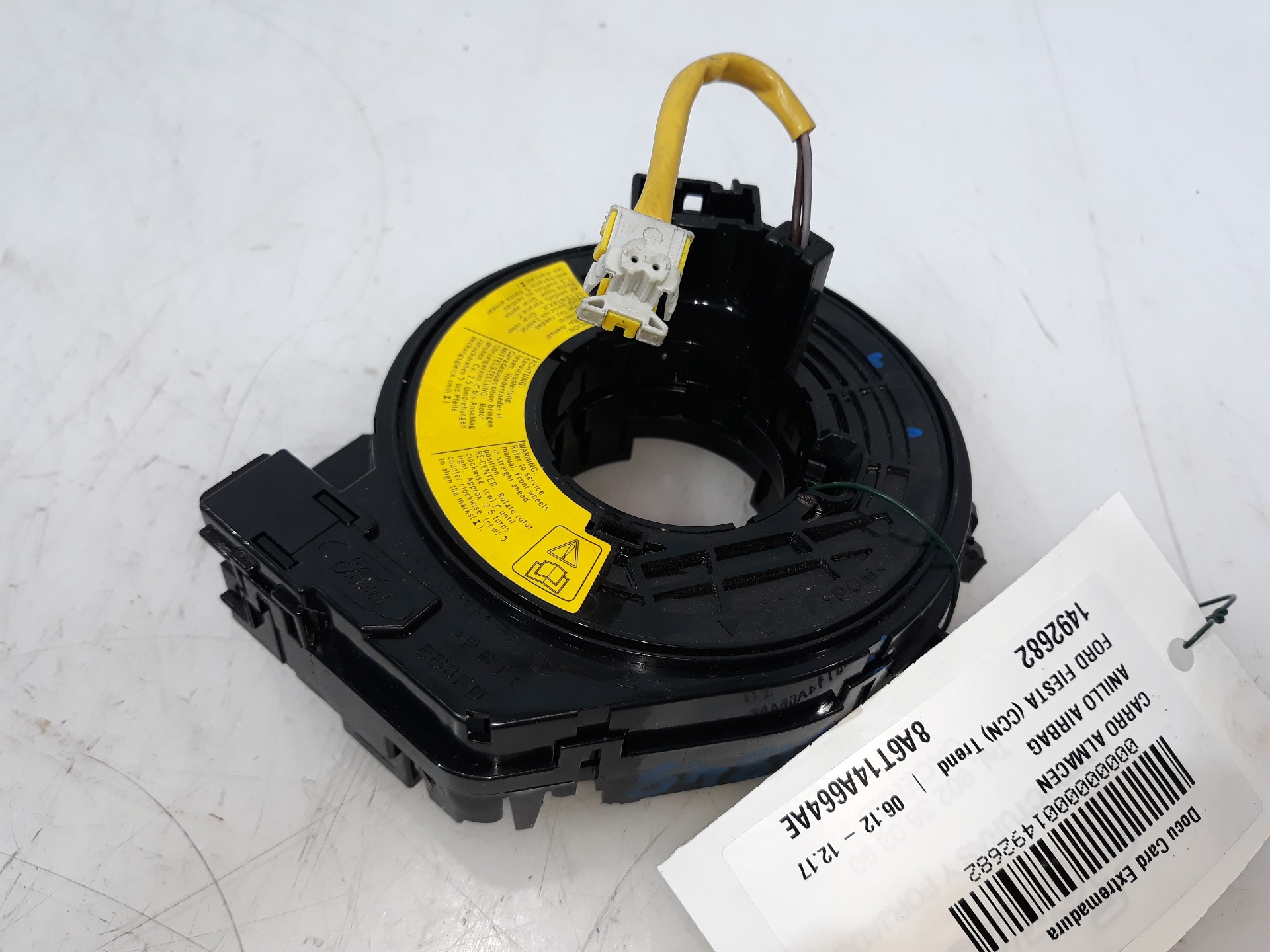 HYUNDAI Fiesta 5 generation (2001-2010) Ratt Slip Ring Squib 8A6T14A664AE,8A6T14A664AE 23251759