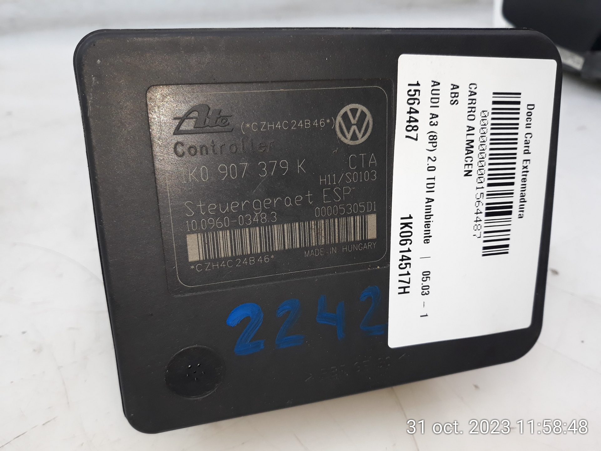 AUDI A3 8P (2003-2013) ABS Pump 1K0614517H,1K0614517H 23279648