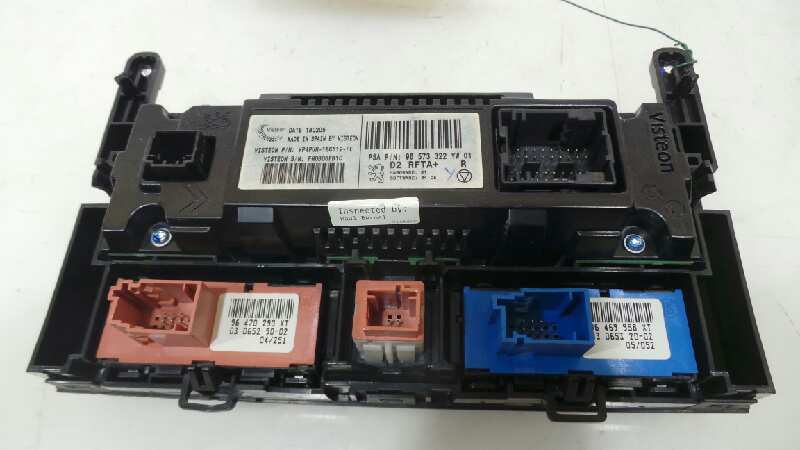 PEUGEOT 407 1 generation (2004-2010) Climate  Control Unit 96573322, 96573322 19077200