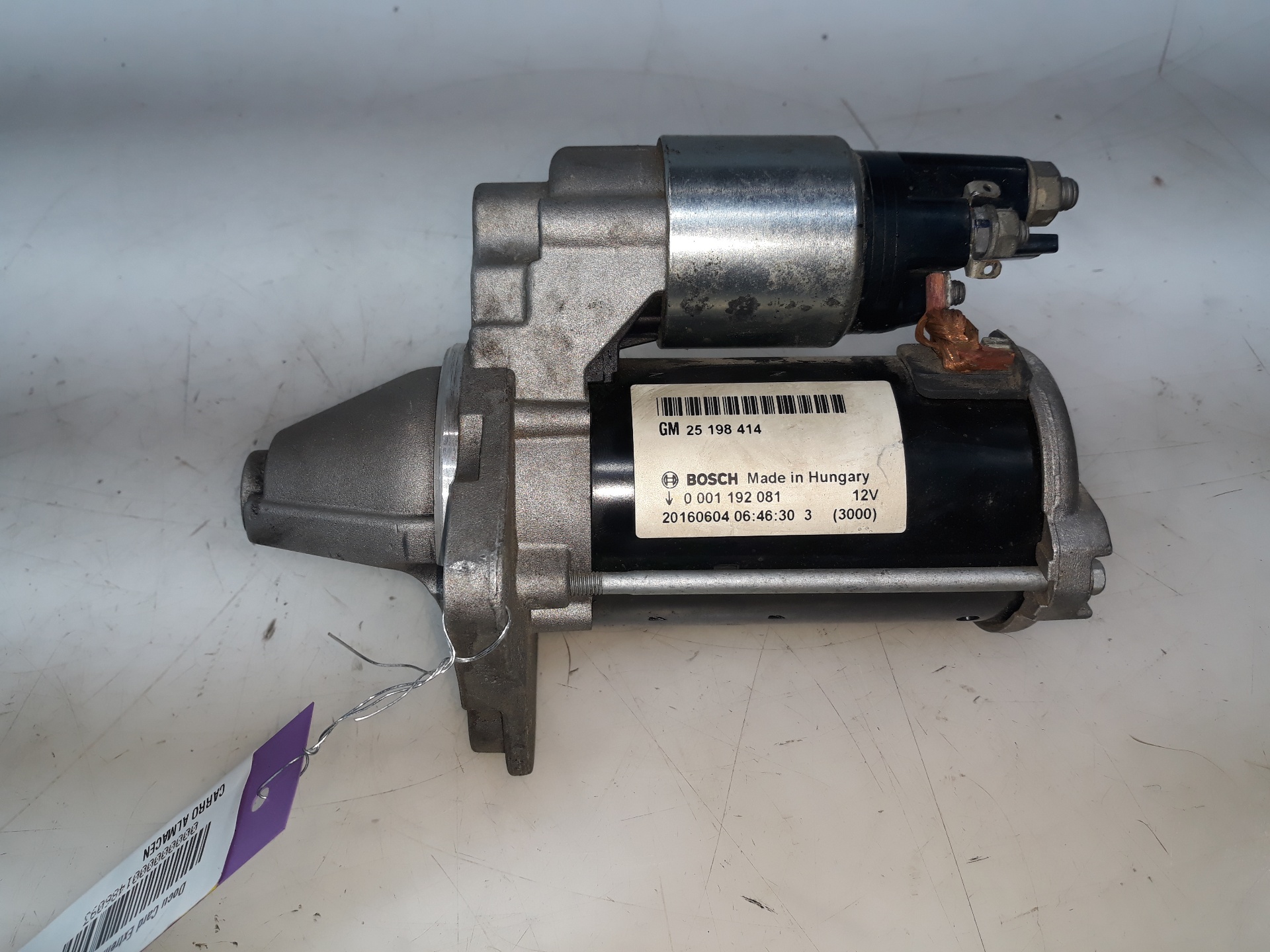 OPEL Corsa D (2006-2020) Starter Motor 25198414, 25198414 19149444